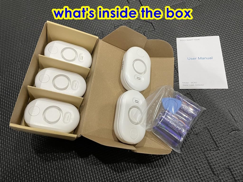 5 Pack Water Leak Detectors for Home, 100dB Water Sensor Alarm for Basement | Flood Leakage Detection Devices for Pipe/Drain/Sink/Faucet Drip Alert, Floor Flooding in Bathroom/Kitchen/Toilet/Laundry Room customer photo 1