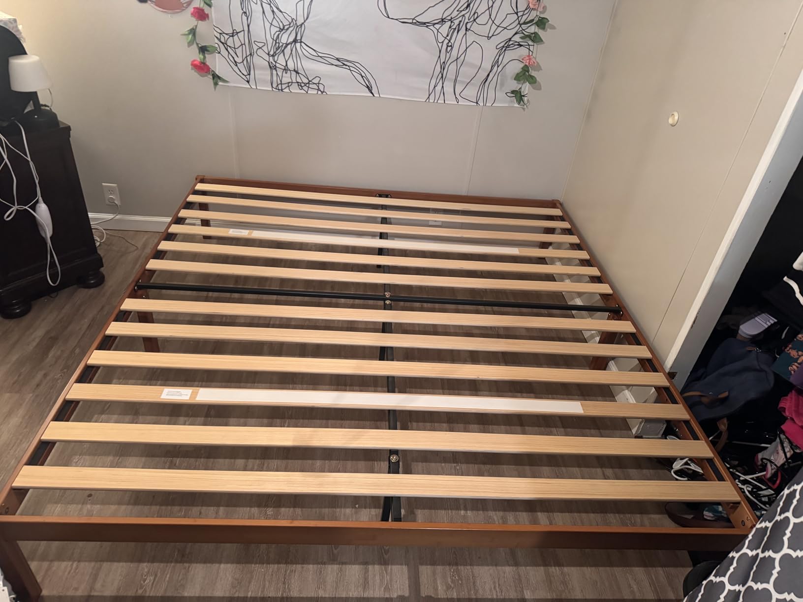 Zinus 14 Inch Ellie Bamboo Platform Bed Frame, No Box Spring Needed, Queen | Wood Slat Support, Easy Assembly, Minimalist Design, Durable Construction, Ample Underbed Storage, Brown customer photo 1
