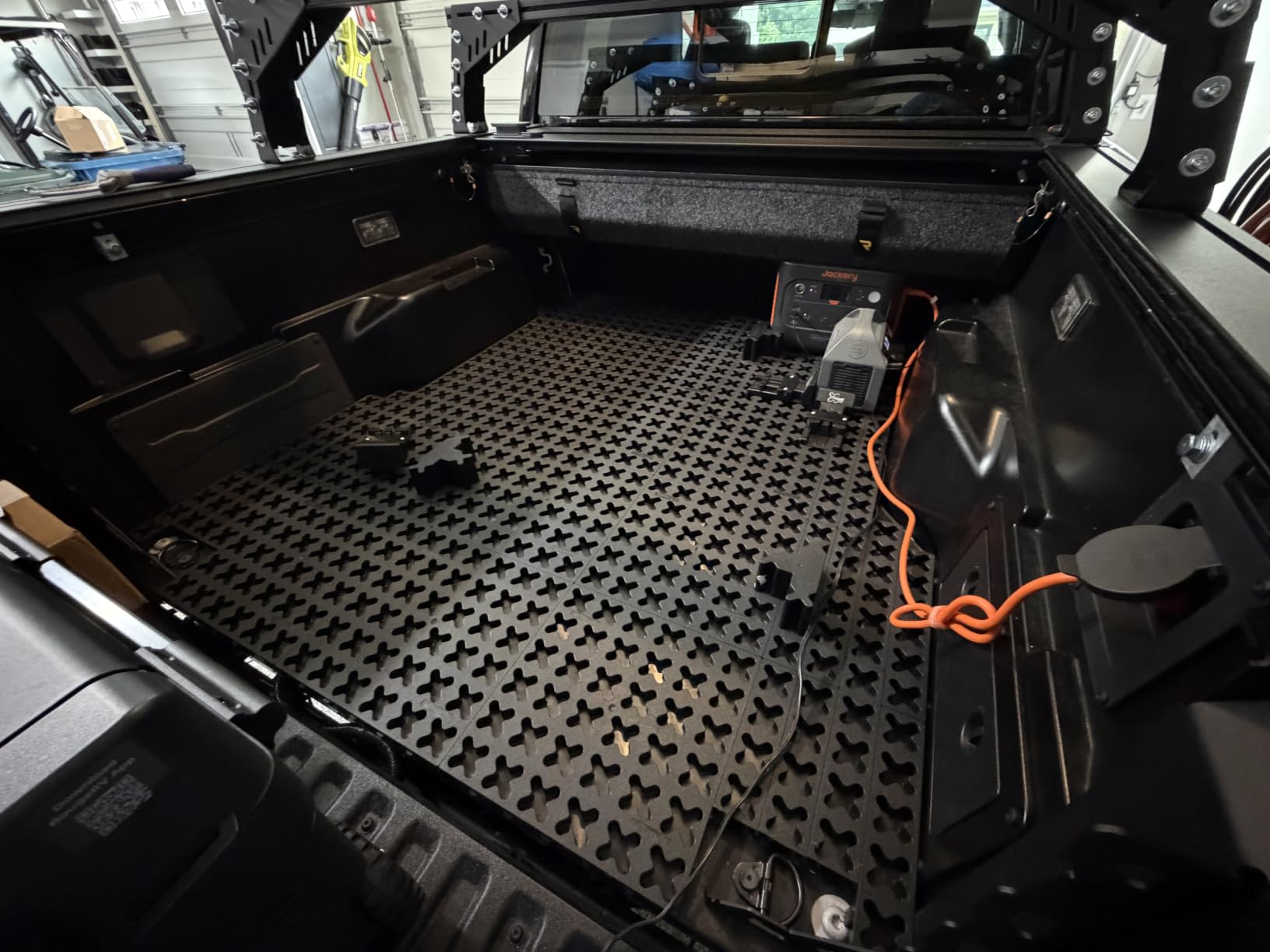 Tmat Truck Bed Organizer Storage System Slide Out Mat (Black, 6' to 6'5