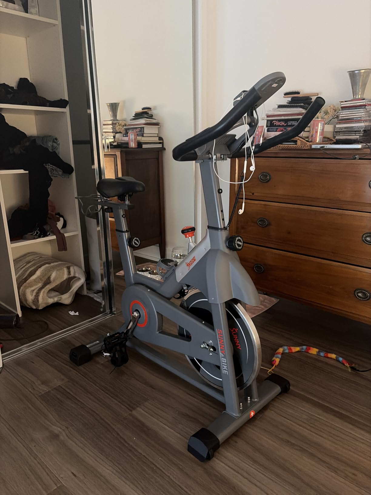 Sunny Health & Fitness Smart Indoor Cycling Exercise Bike for Home Cardio customer photo 1