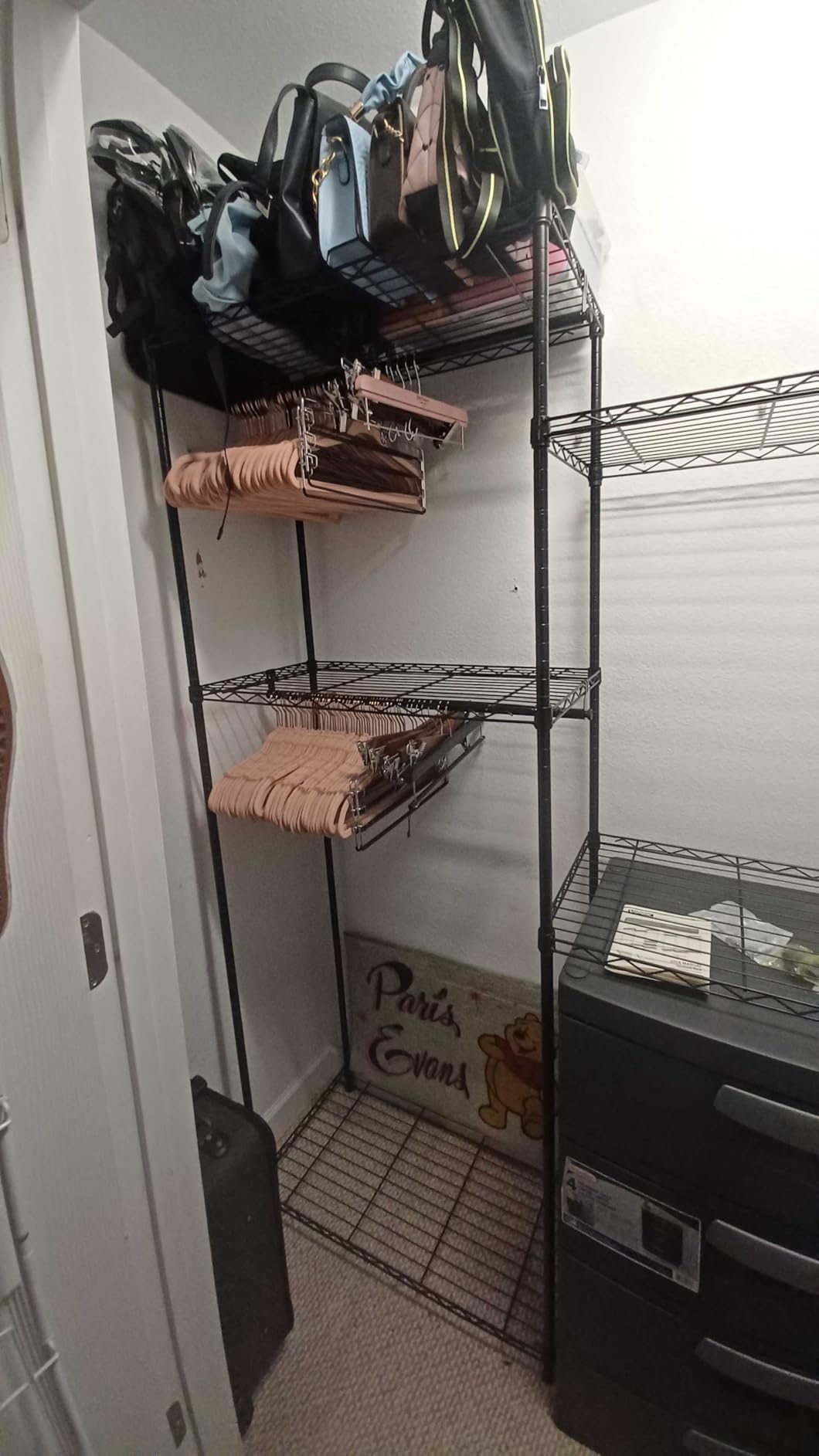 VIPEK V5 Plus Heavy Duty Clothes Rack, Large Modular Closet System, Black | 1040 lbs Load, 4 x 29.1 in hanging rods, 8 x shelves (2 adjustable) customer photo 1