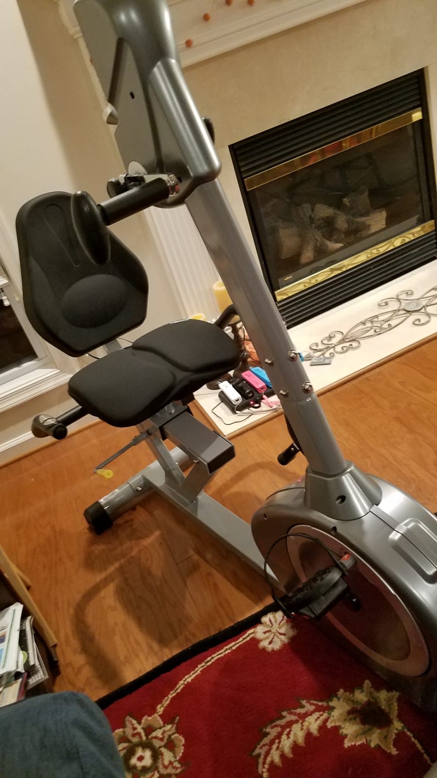 Sunny Health & Fitness Smart Magnetic Recumbent Bike for Home Cardio customer photo 1