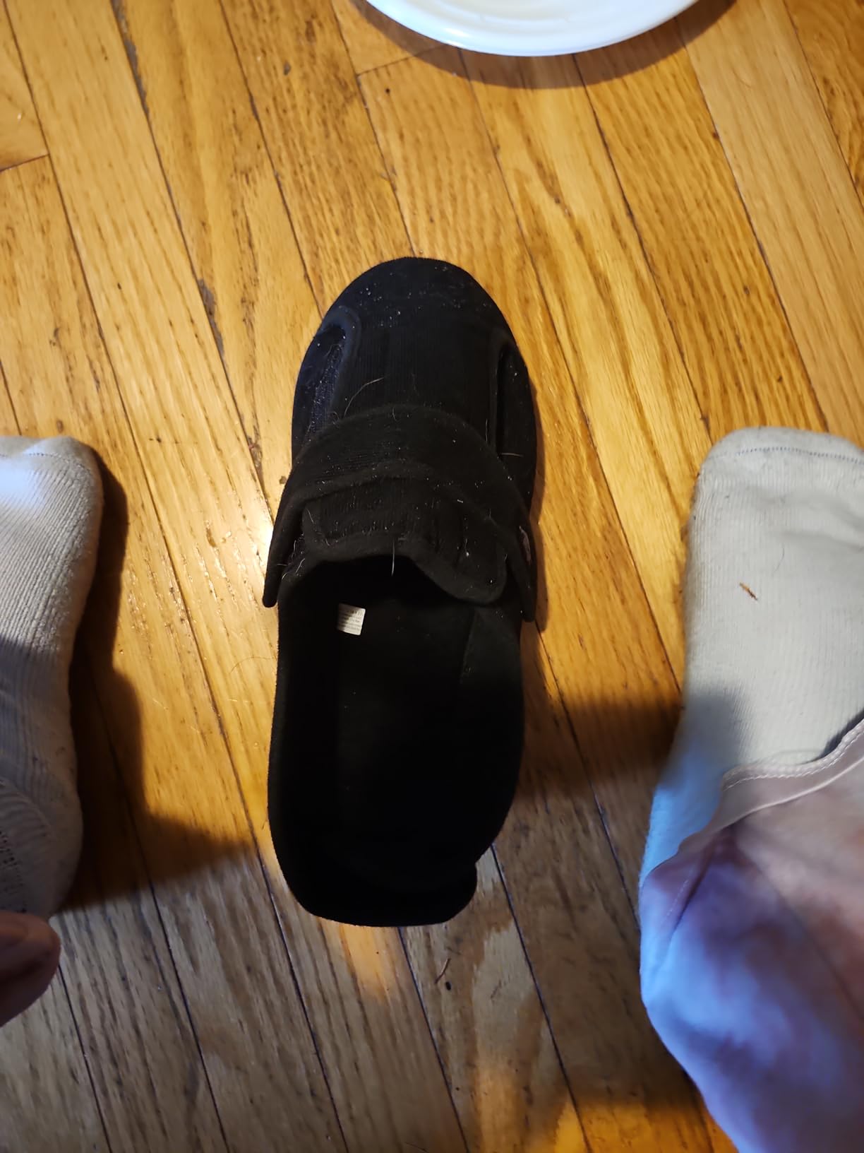 Mens Extra Wide Width Diabetic Slippers Memory Foam With Adjustable Soft Non-Slip Orthopedic House Shoes for Elderly Swollen Feet, Arthritis, Edema customer photo 1