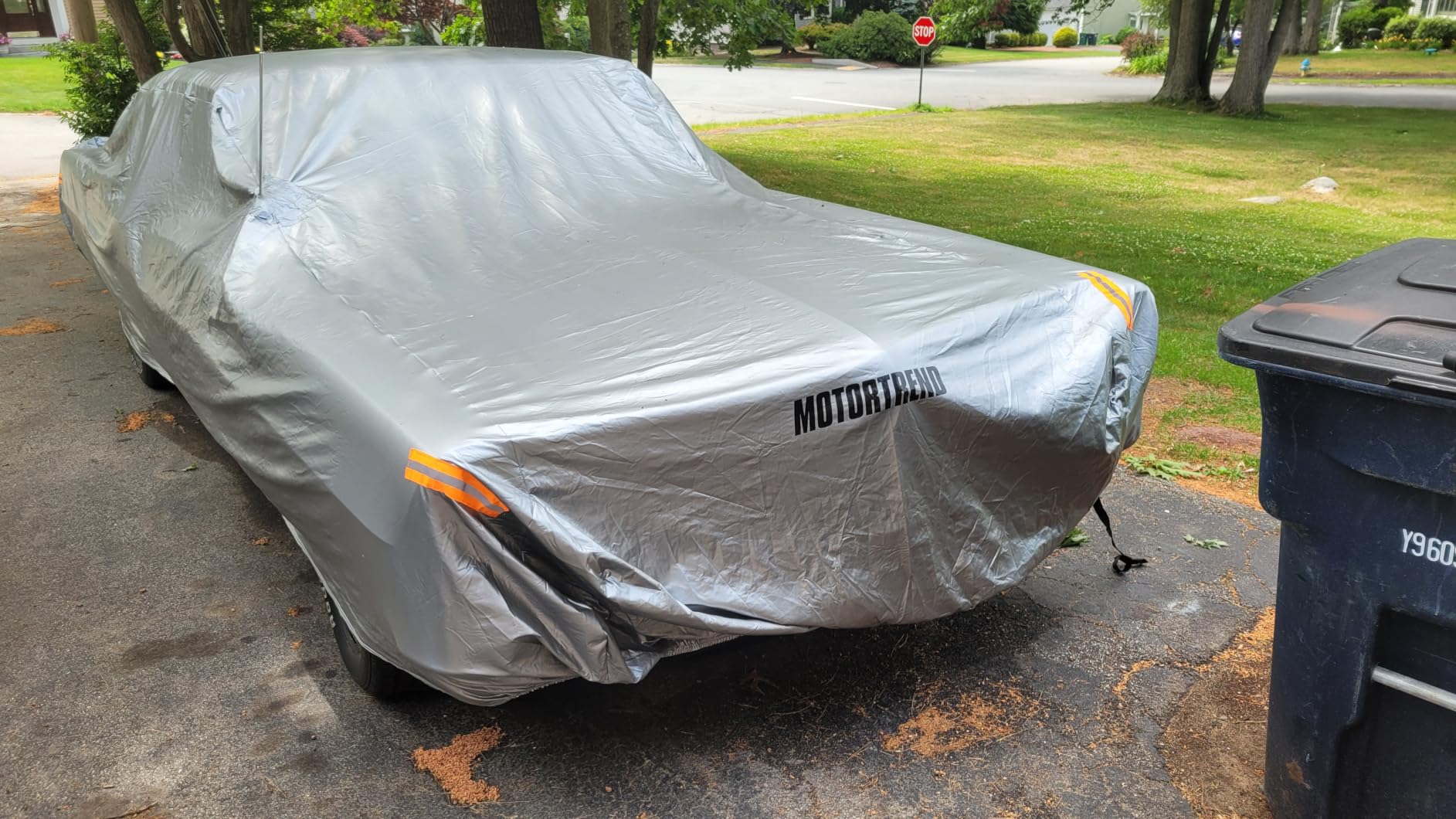 Motor Trend SafeKeeper All Weather Black Car Cover - Advanced Protection Formula - Waterproof 6-Layer for Outdoor Use, for Sedans Up to 210