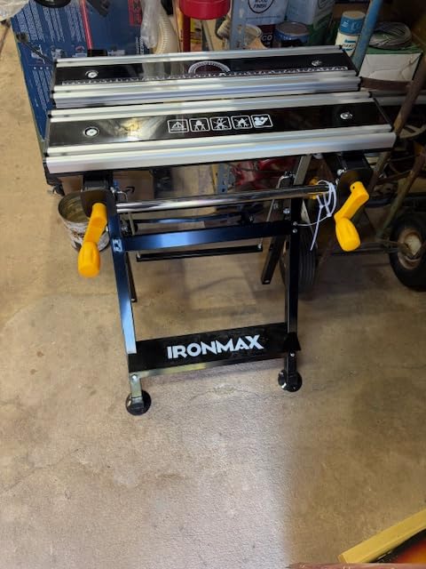 Portable Workbench, Folding Work Bench and Vise with 2 Rotary Handles, 7-Level Adjustable Height, 8 Sliding Clamps, Tiltable & Extendable Tabletop, Workbench Table for Garage, Workshop customer photo 1