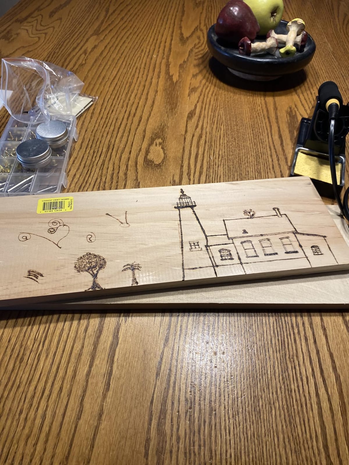 2 IN 1 Wood Burning Kit 100W with 2 Wood Burning Pens & 165 Pcs Pyrography with 113 Solid Points and 33 Wire Nibs, Temperature Adjustment 300~750°C, Professional Wood Burner Kit for Wood and Leather customer photo 2