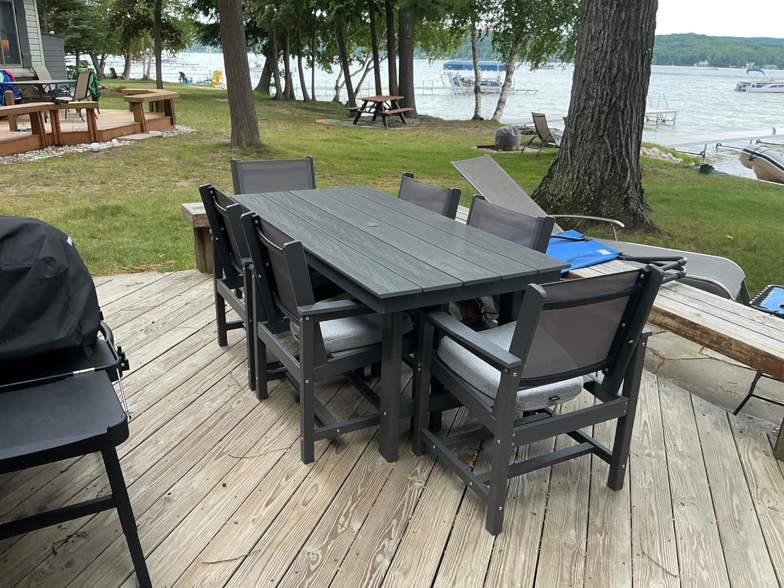 SERWALL 7 Pcs Outdoor Dining Set, 67