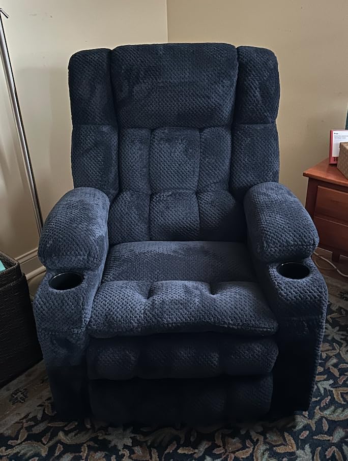 MCombo Dual Motor Power Lift Recliner Chair for Elderly R7897 (Medium-Wide) | Zero Gravity Lift Chair with Heat and Massage, Lift Recliner for Big man, Infinite Position, USB Ports, Fabric (Dark Gray) customer photo 1