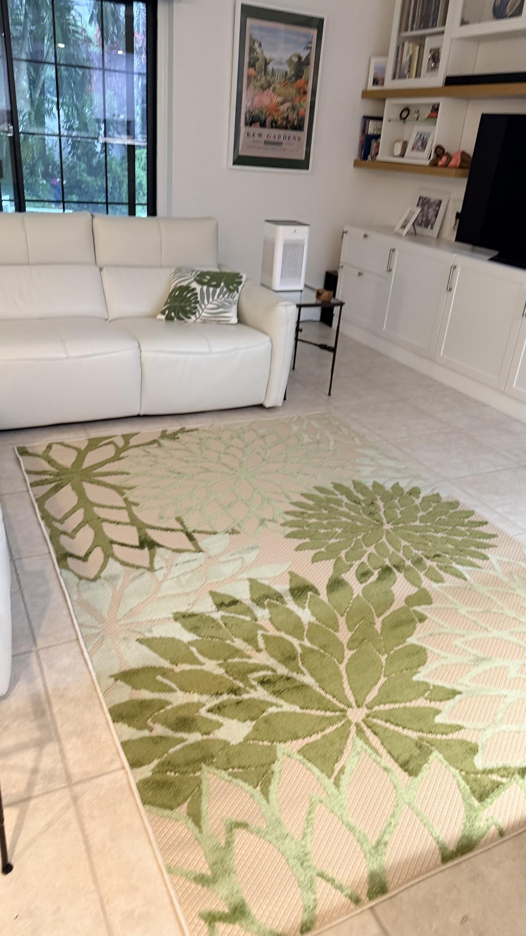 Nourison Home Aloha Indoor/Outdoor Ivory Green 7'10