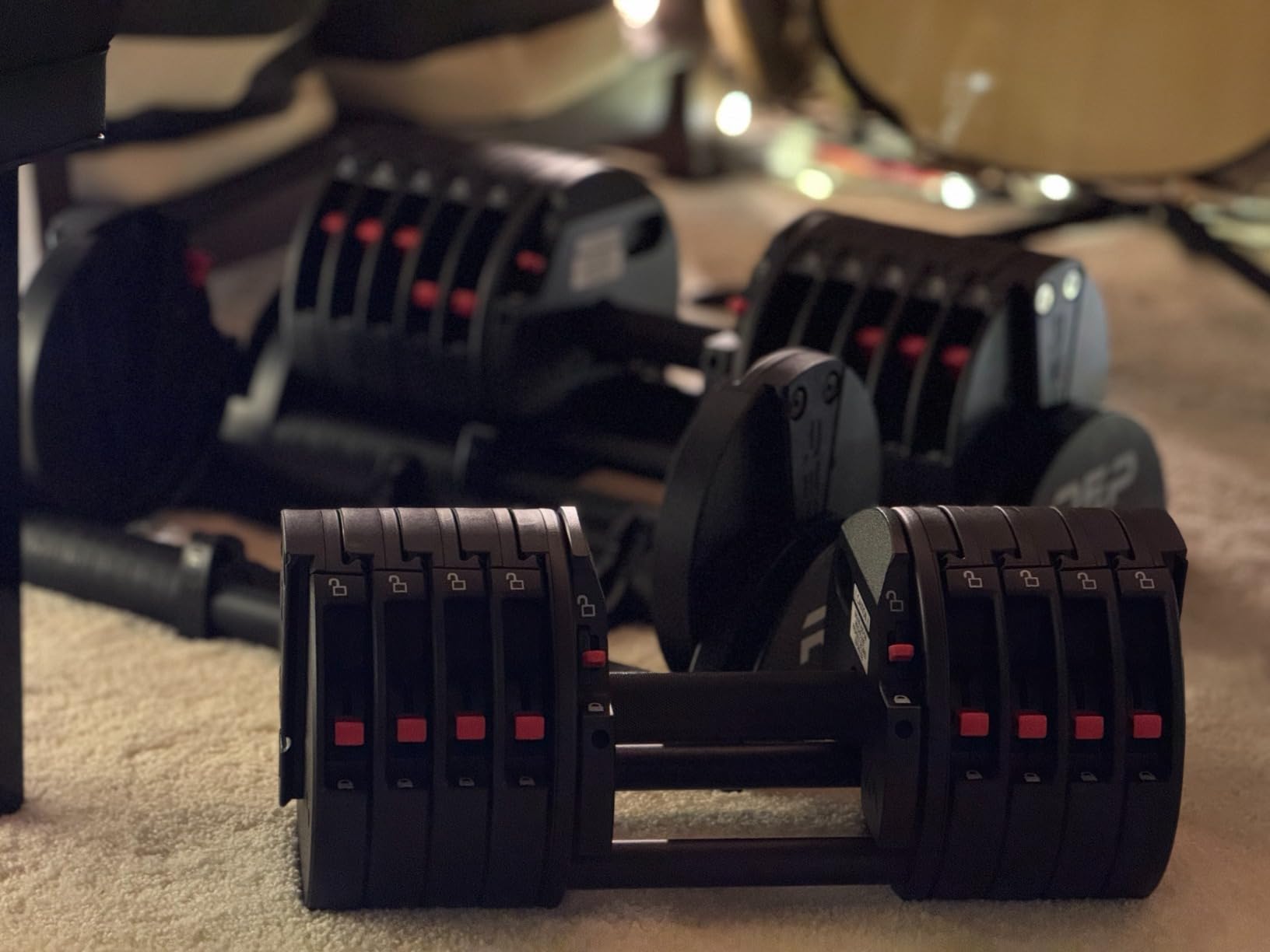 REP Fitness QuickDraw Adjustable Dumbbell Set, Pair, 30/40/50/60 lb Each, Steel Plates, Knurled Handle, Lock-N-Load Switch, Space-Saving Compact Free Weights, Strength Training, Home Gym, Men & Women customer photo 2