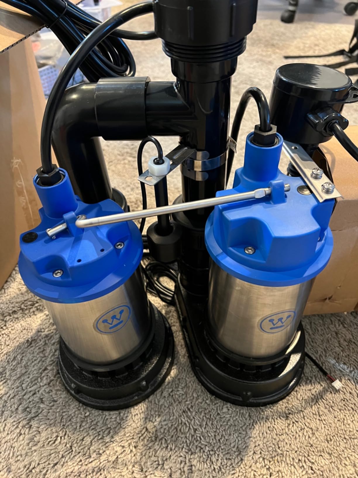 Westinghouse 1/2 HP Sump Pump with Integrated Vertical Float Switch and 12 Volt Battery Back Up Capability, Up to 5,200 Gallons Per Hour customer photo 1