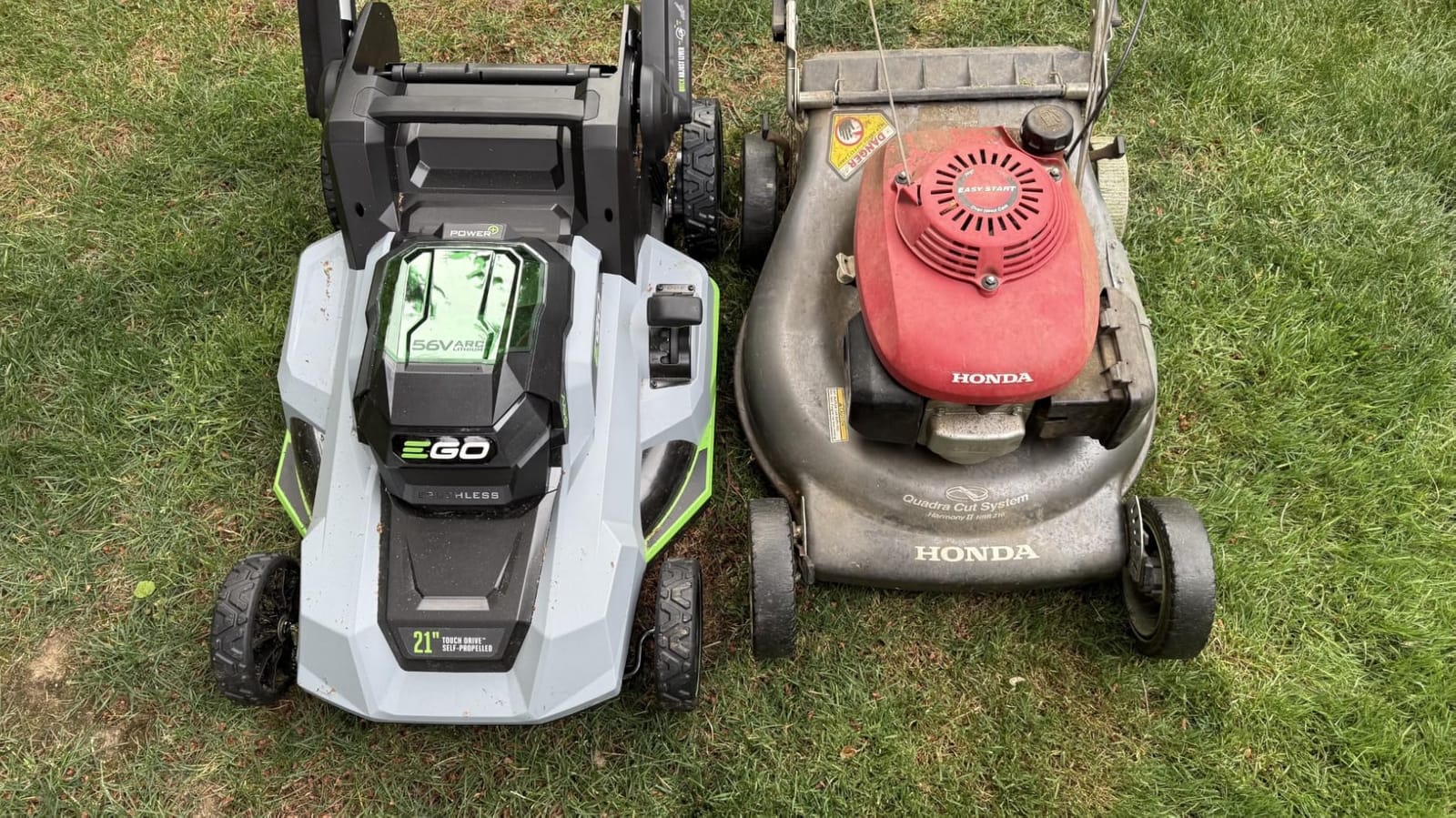 EGO Power+ Electric Lawn Mower, Self-Propelled Cordless with Touch Drive, Includes (2) 56V 4.0Ah Batteries and Rapid Charger - LM2122SP-2 customer photo 1