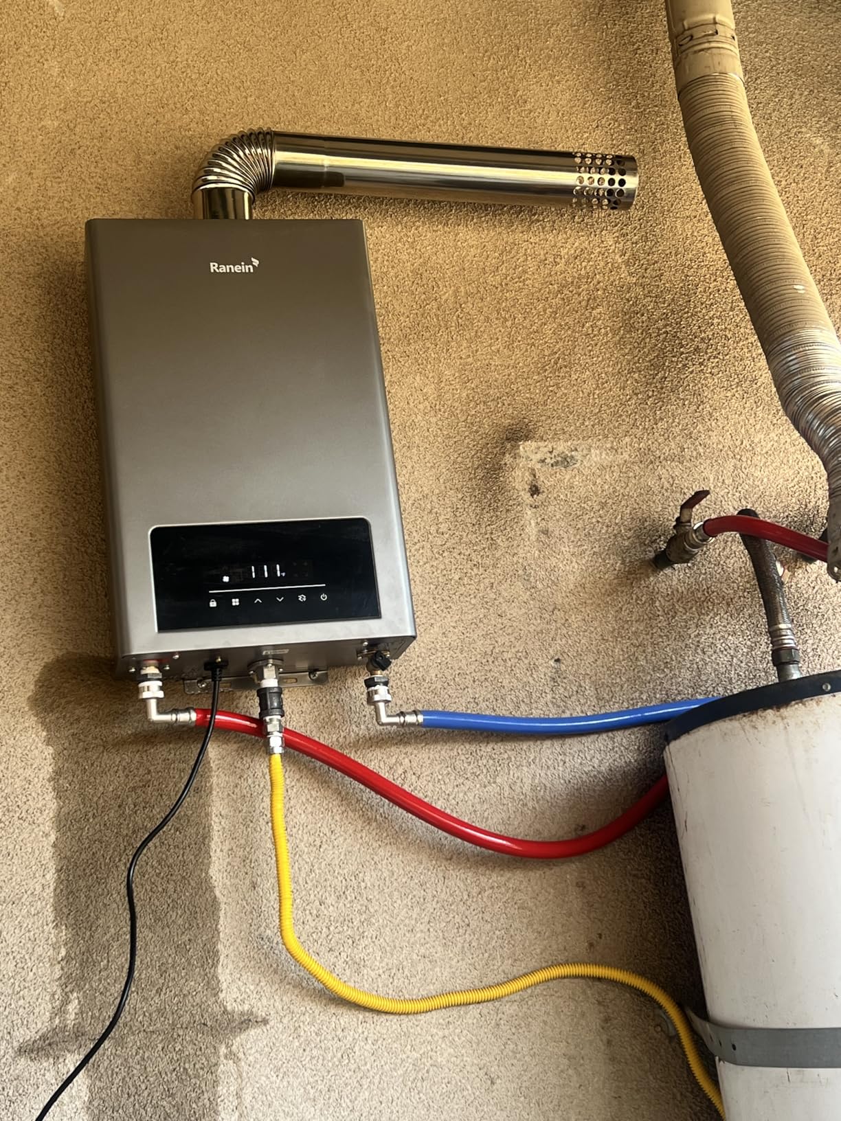 Ranein Natural Gas Tankless Water Heater, Indoor Max 3.6 GPM, 80,000 BTU Instant Hot Water Heater customer photo 1