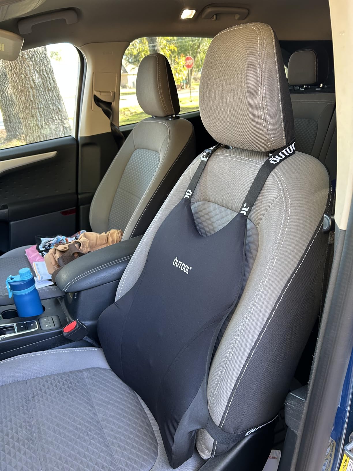 Patented Lumbar Support Pillow for Car, Truck Accessories Travel Essentials, Memory Foam Back Cushion for Driving Seat customer photo 2