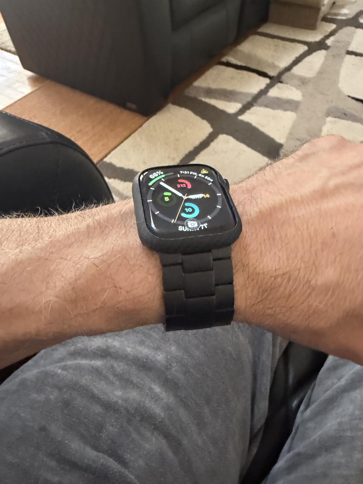 Titanium Watch Band Compatible with Apple Watch Ultra 3 & Ultra 2 1 49mm - 26mm Wide-Body Metal Apple Watch Ultra Band with Scratch Resistant DLC Coating for men - CRNS01 Business Series customer photo 1