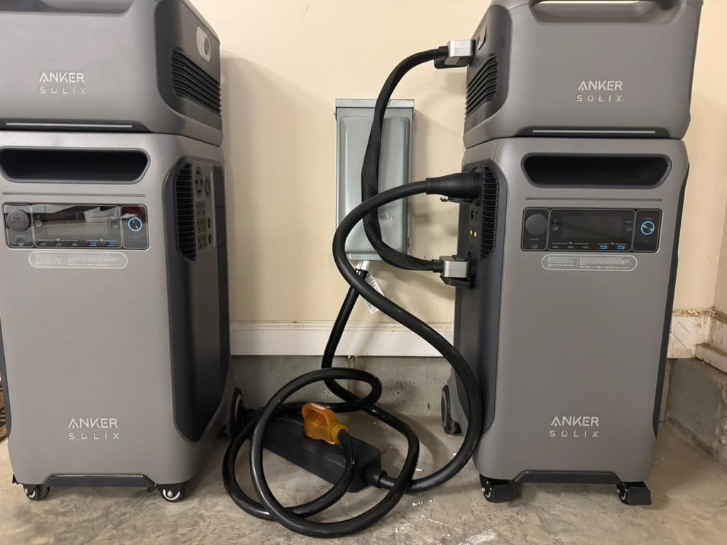 Anker SOLIX F3800 Portable Power Station and Transfer Kit, 3840Wh, 6000W | 3,840Wh LiFePO4 Battery, 120V / 240V Dual-Voltage Output, 6,000W Solar Generator for Home, RVs, and Emergency Use customer photo 1