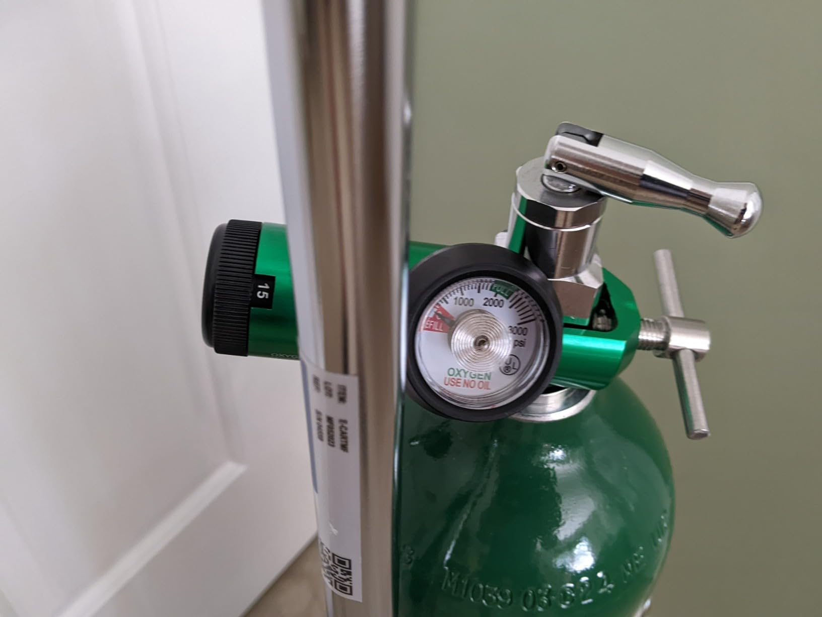 Medfex Oxygen Tank Complete Set - USA Made | 680 Liter Capacity - Standard Size Kit customer photo 2