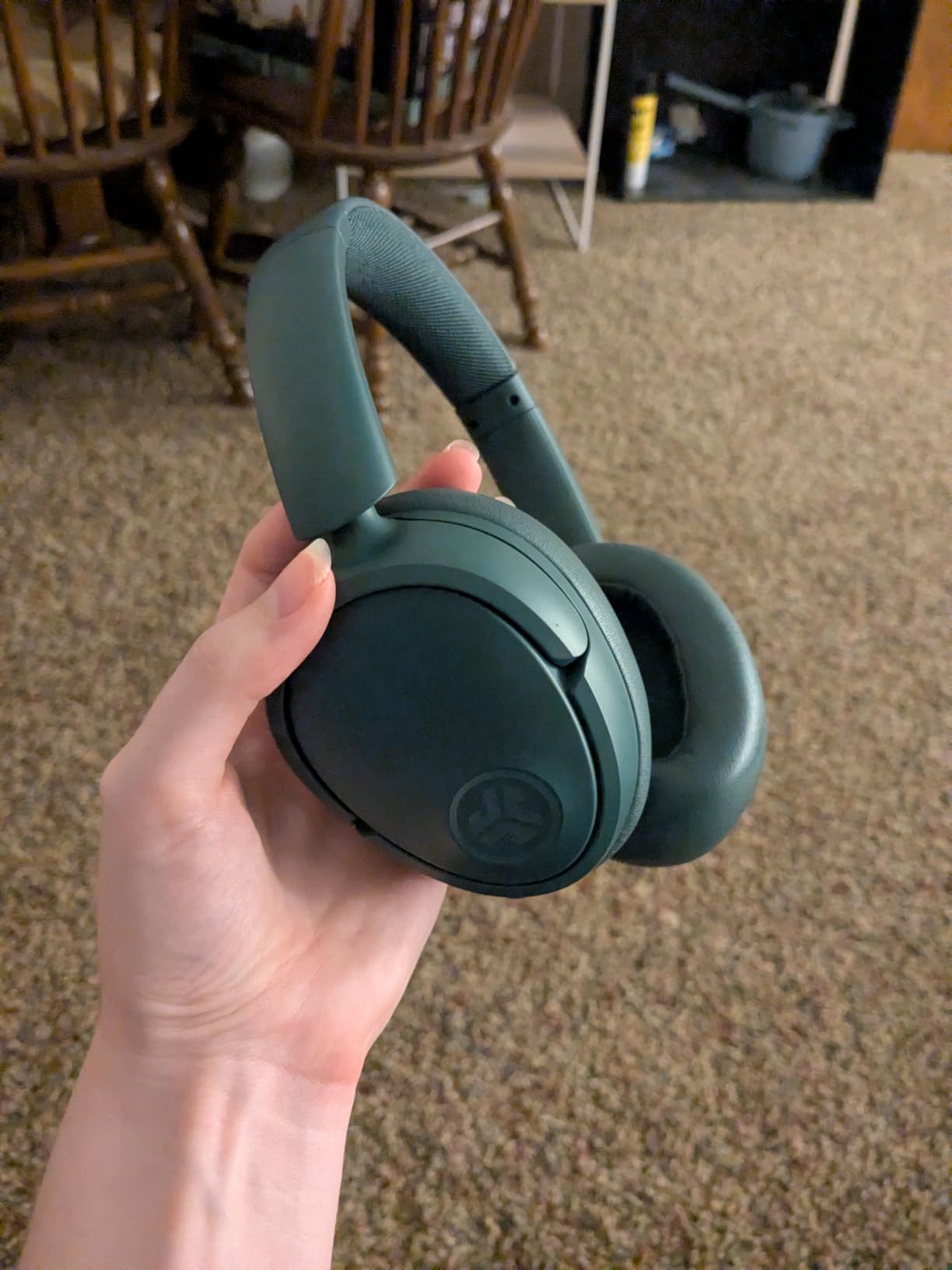 JLab, JBuds Lux ANC, Over Ear Headphones, Active Noise Cancelling, Bluetooth, Spatial Audio, Sage customer photo 2