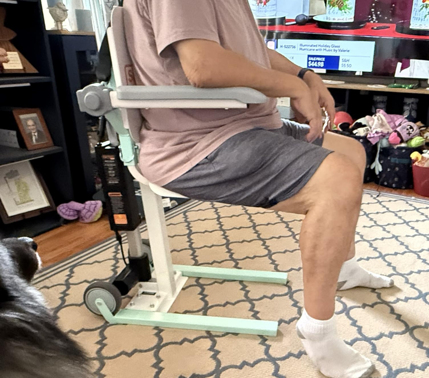 SuperHandy GoRise FC Electric Floor to Chair Lift for Seniors and People with Disabilities - 400 Lbs Capacity, Seating Transfer Assistance, Magnetic Remote [Patent Pending] customer photo 2