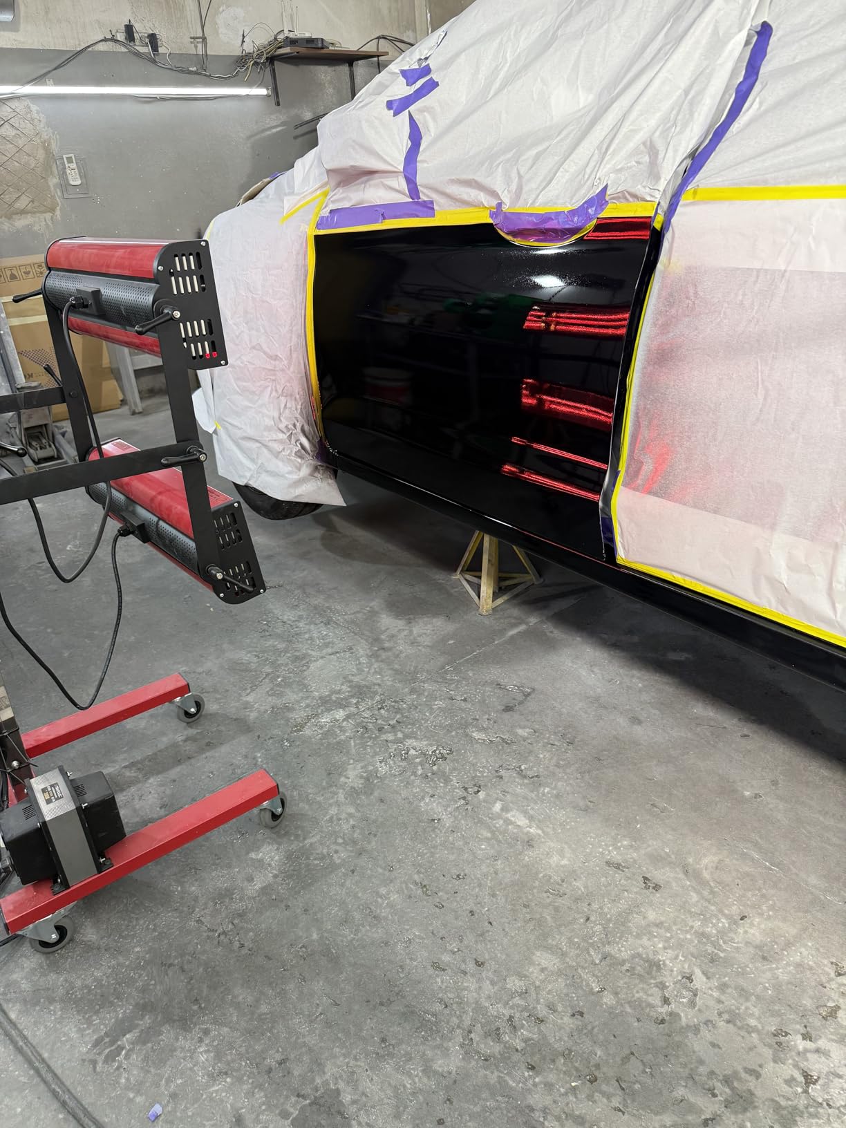 Solary Infrared Paint Curing Lamp - Fast Drying Rapid Curing | 2100w 110v Car Body Repair Tool Reaches 160C in 5min for Paint Technicians Quickly Dry and Cure Coatings in Spray Booths customer photo 1