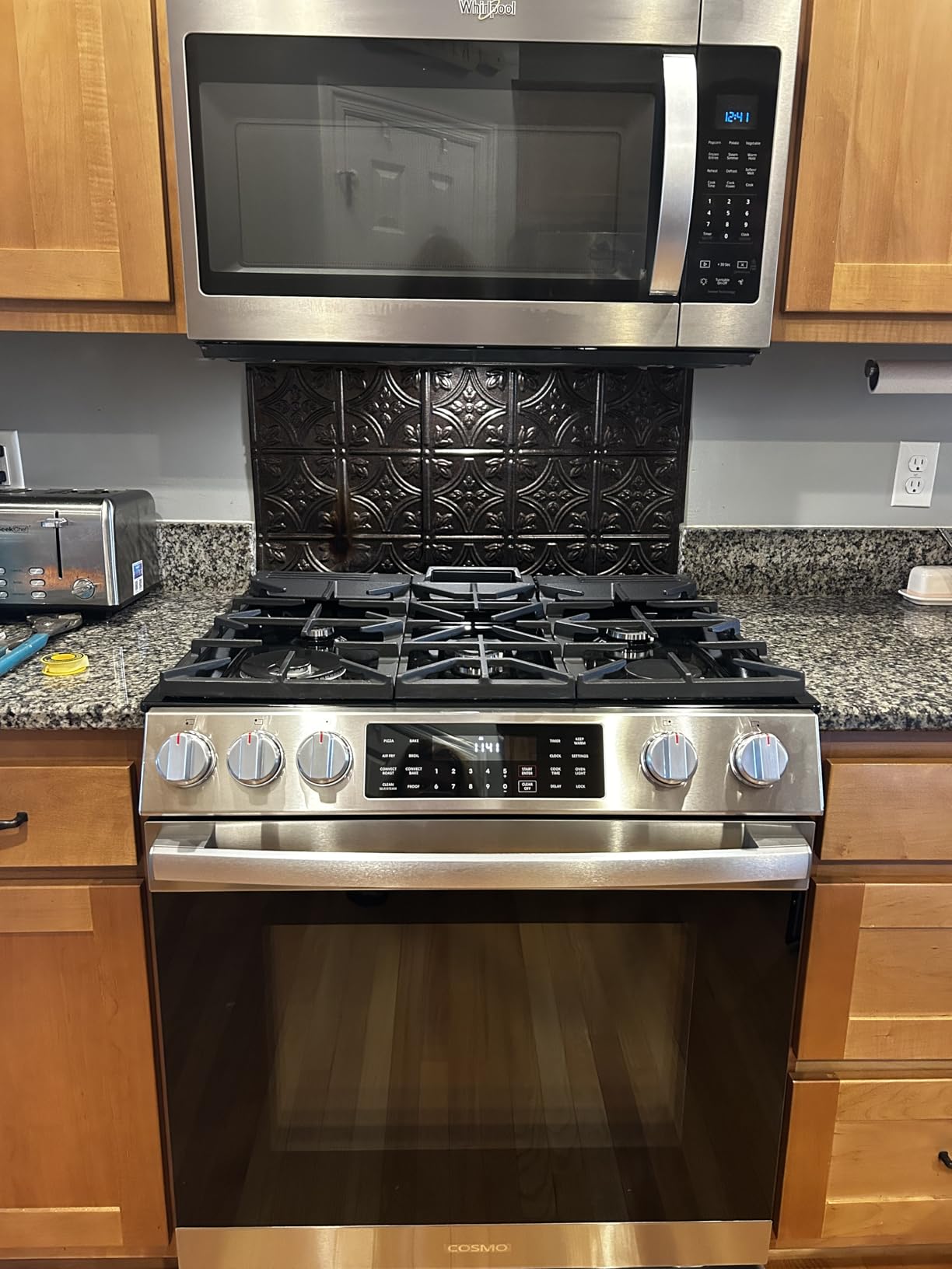 Cosmo COS-GRC305KTD 30 in. Lumin Coll 6.1 cu ft 5 Burner Gas Range with Air Fry, Convection Oven, Self Clean, Stainless Steel customer photo 2