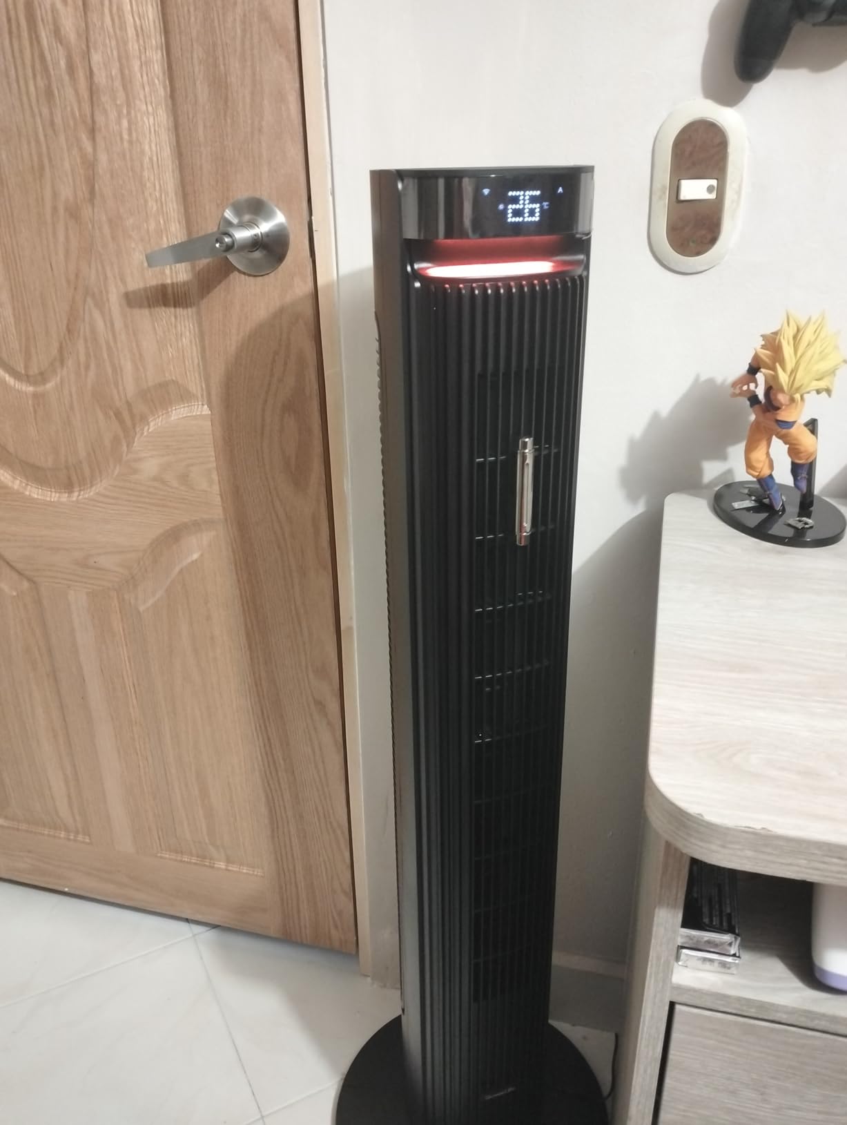 GoveeLife 42 in. Tower Fan, 150 Deg Oscillation, 5 Modes 12 Speeds, Black | Smart Floor Fans for Bedroom, up to 26ft/s, APP & Voice Control, 24H Timer, 27dB Bladeless Fan for Cooling Home Office customer photo 1