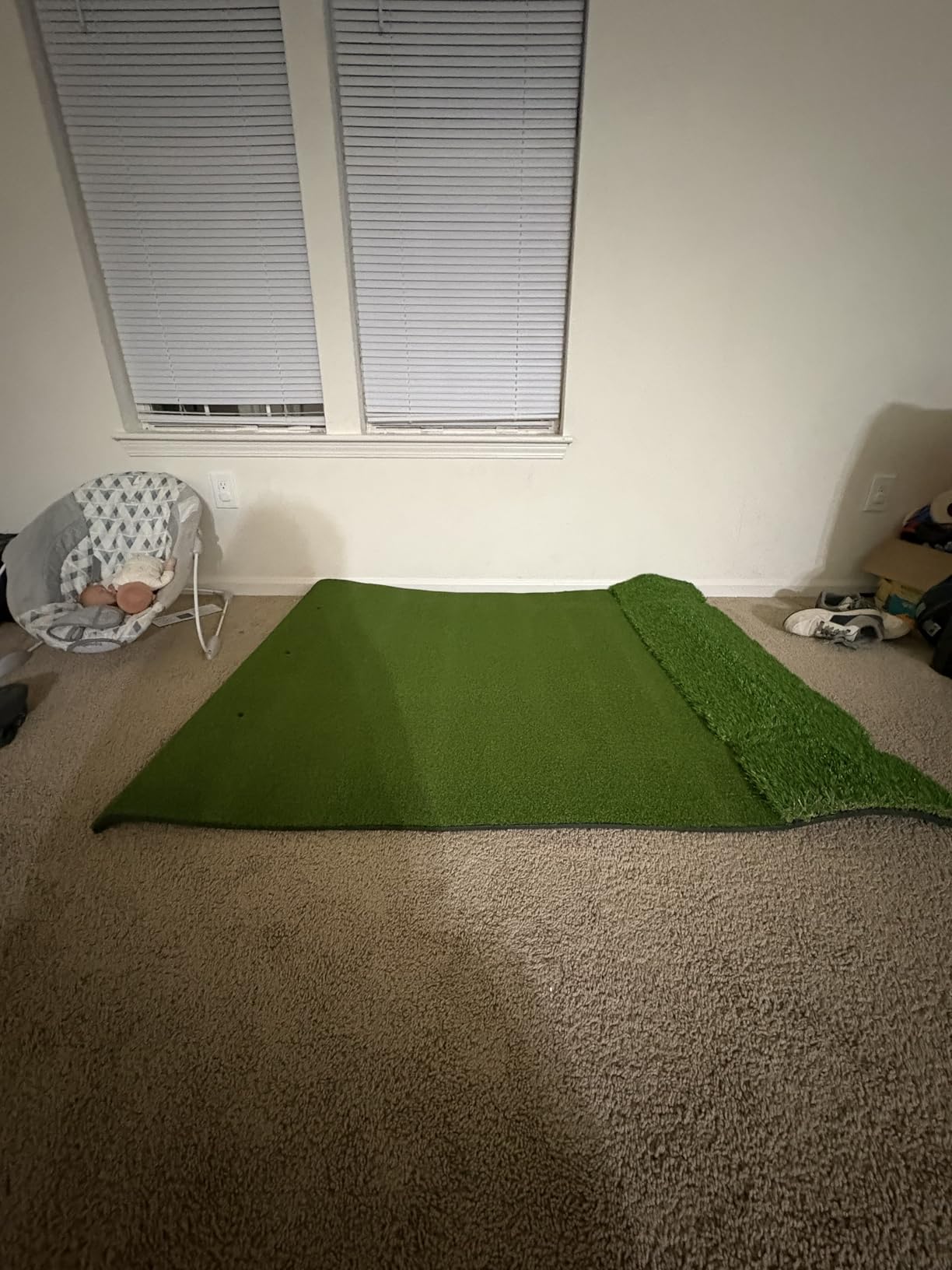 Premium Dual-Turf Golf Mat: 5x4ft, 6x4ft, 21mm to 50mm Thickened Base for Backyard, Driving Range, Indoor & Outdoor Practice Hitting, Swing & Chipping customer photo 2