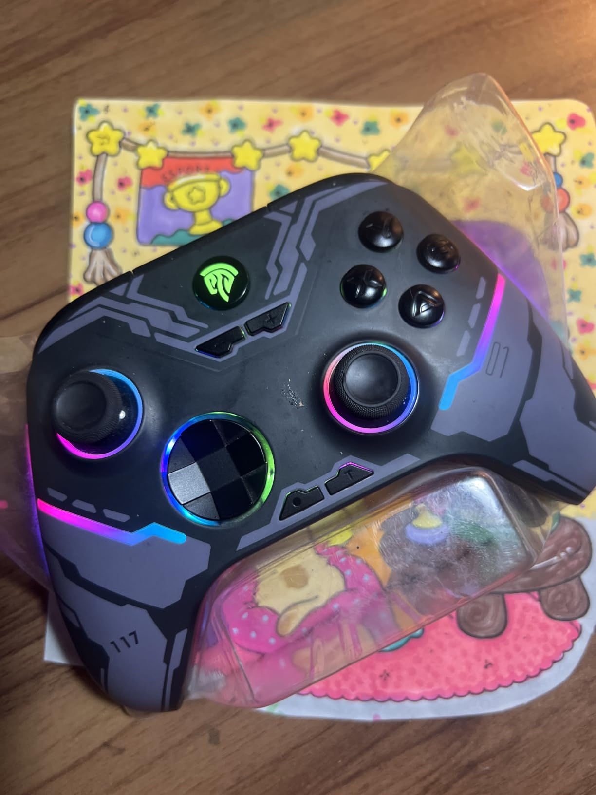 EasySMX X15 Wireless PC Controller for Gaming, Hall Effect Joysticks | 2 Back Buttons, 1000mah Battery, Gamepad for Windows PC, Steam, Switch, Android, Black customer photo 1