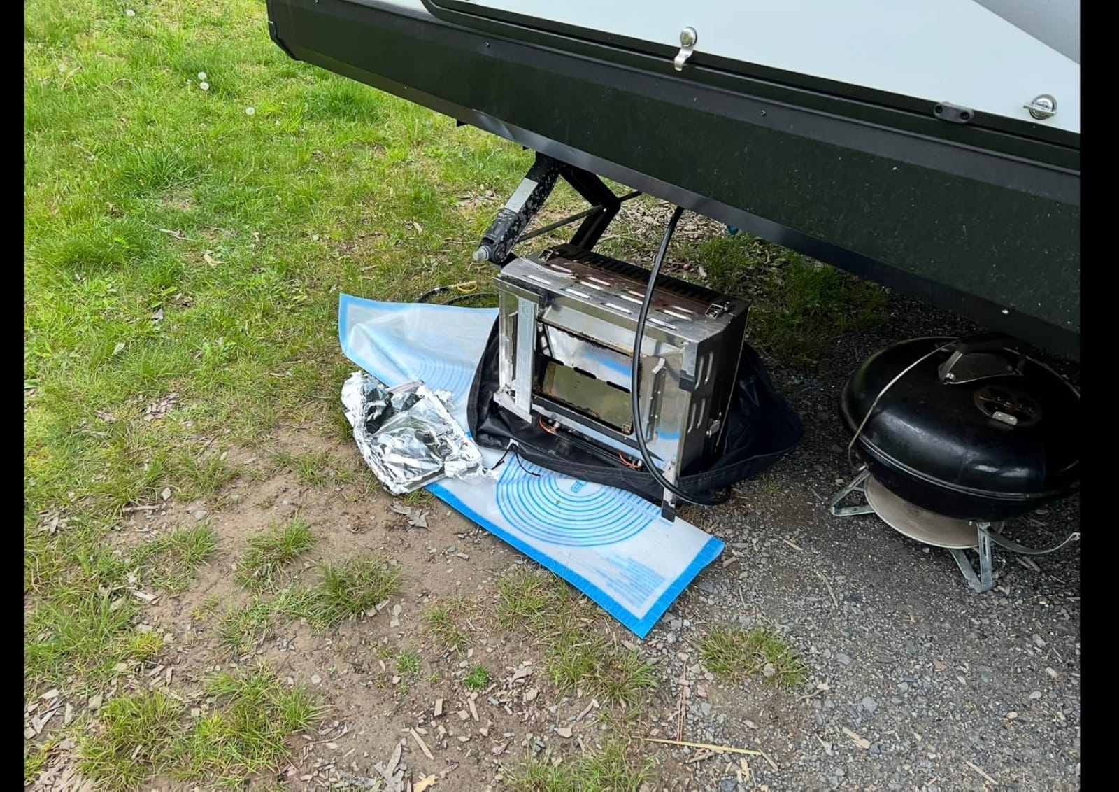Nexgrill Tabletop 2 Burner Gas Grill, Stainless Steel with Folding Legs | 28000 BTU, Locking Lid, Push & Turn Ignition, 251 Sq In Cooking Space, LP Compatibility, For Camping & Tailgating customer photo 1