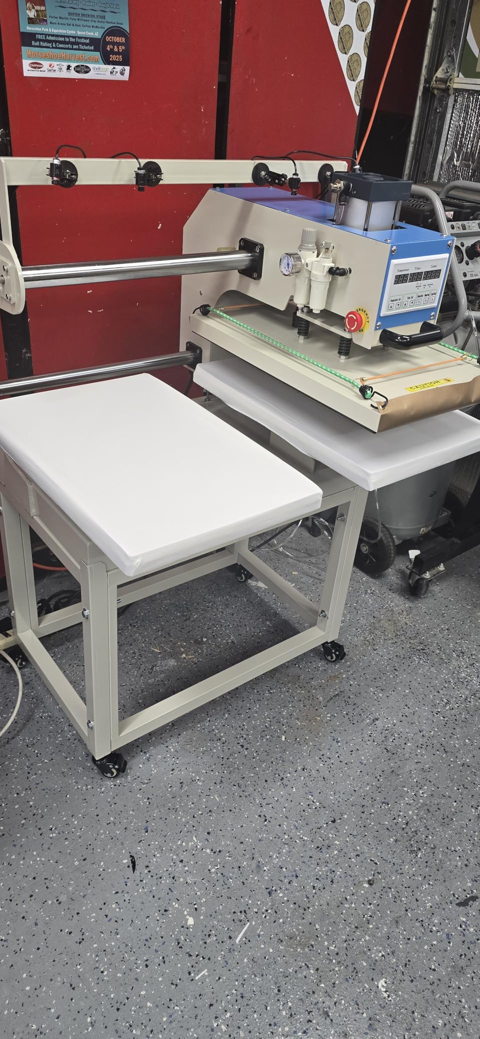 16x24 Pneumatic Dual Heat Press Machine | Dual station pneumatic press, infrared laser heads customer photo 2