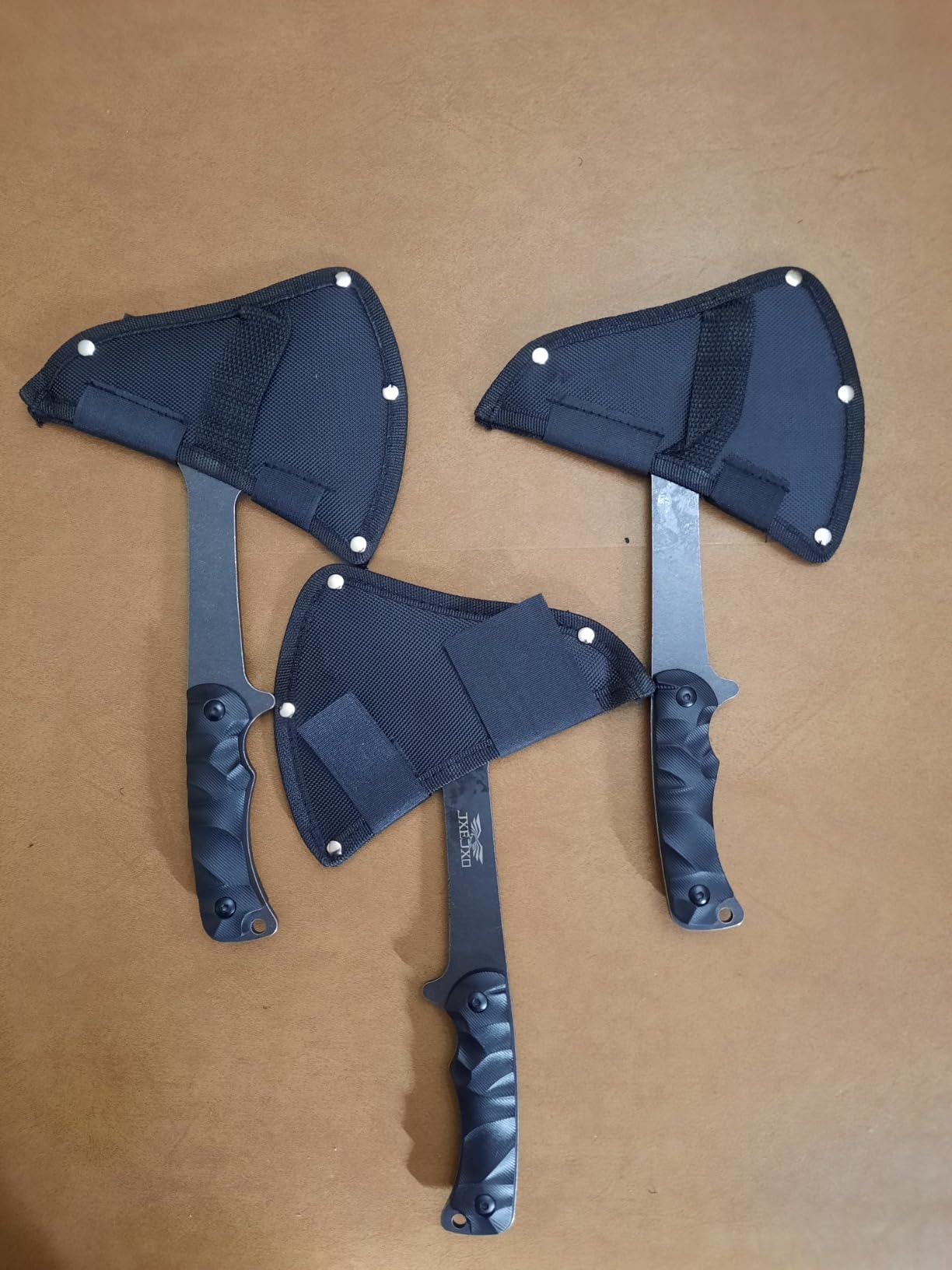 Throwing Axe Sets, Overall 10.2in 6Pack Throwing Tomahawk, Full Tang 420HC Stainless Steel, Design for Hawks Throwing Recreation and Competition customer photo 2