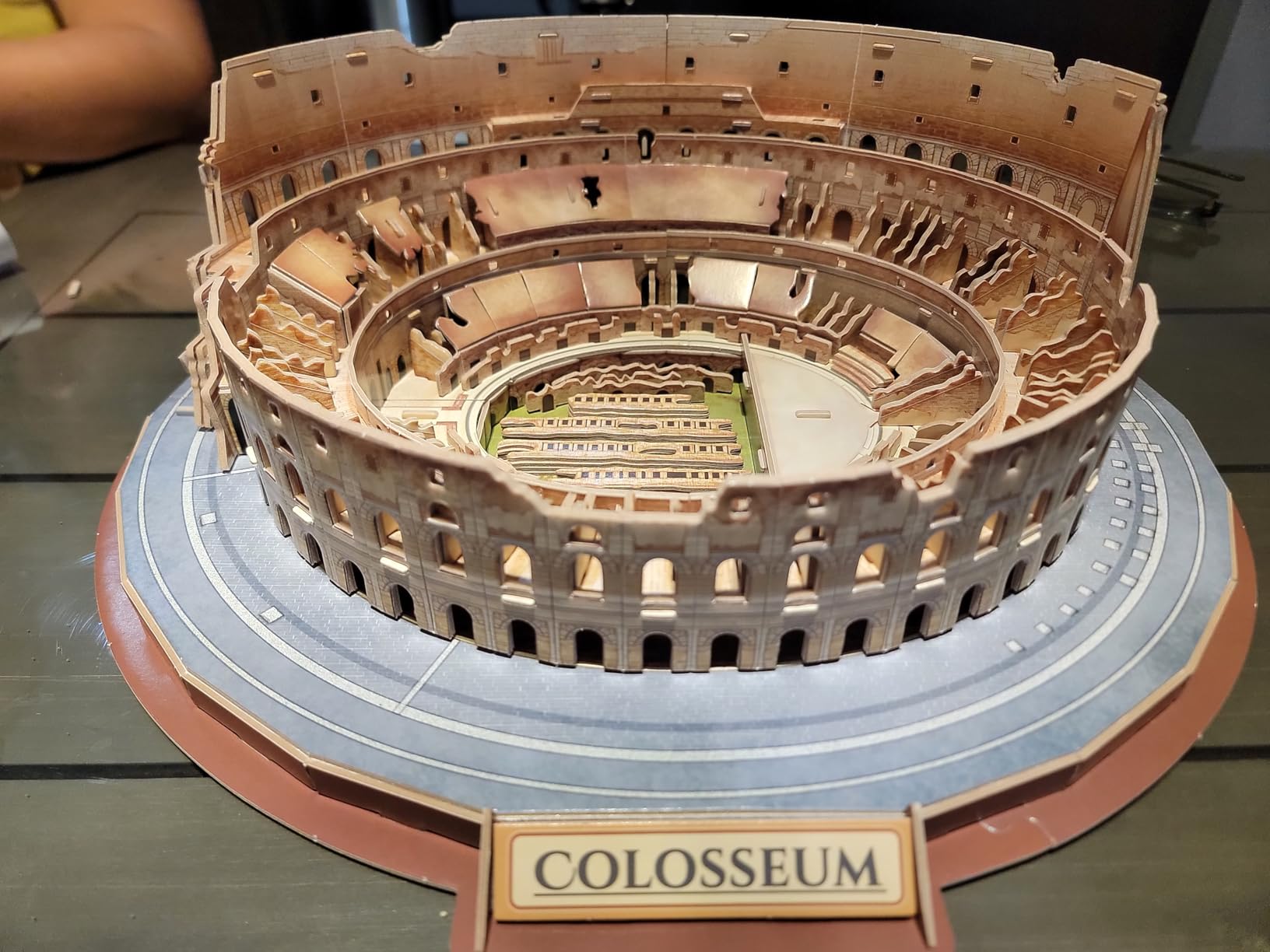 CubicFun Rome Colosseum 3D Puzzles for Adults Kids Model Kit, 163 Pieces | 163-Piece Rome Colosseum 3D Puzzles for Teen, Ideal for Family Activities, Home Decor Christmas Birthday Gifts customer photo 1