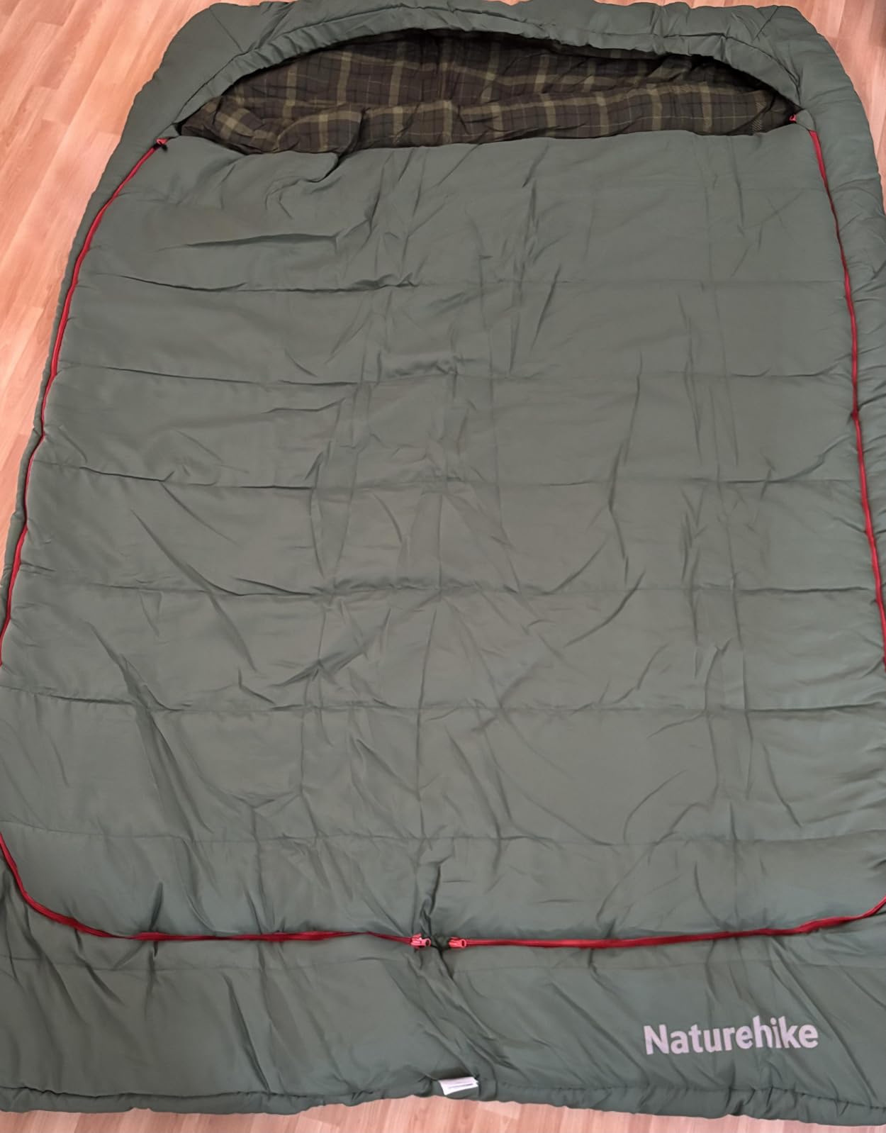 Naturehike Flannel Sleeping Bag for Adults with Pillows, Doublewide Two Person Sleeping Bag for Couples & Whole Family, All Seasons for Camping, Hunting & Bedding customer photo 2
