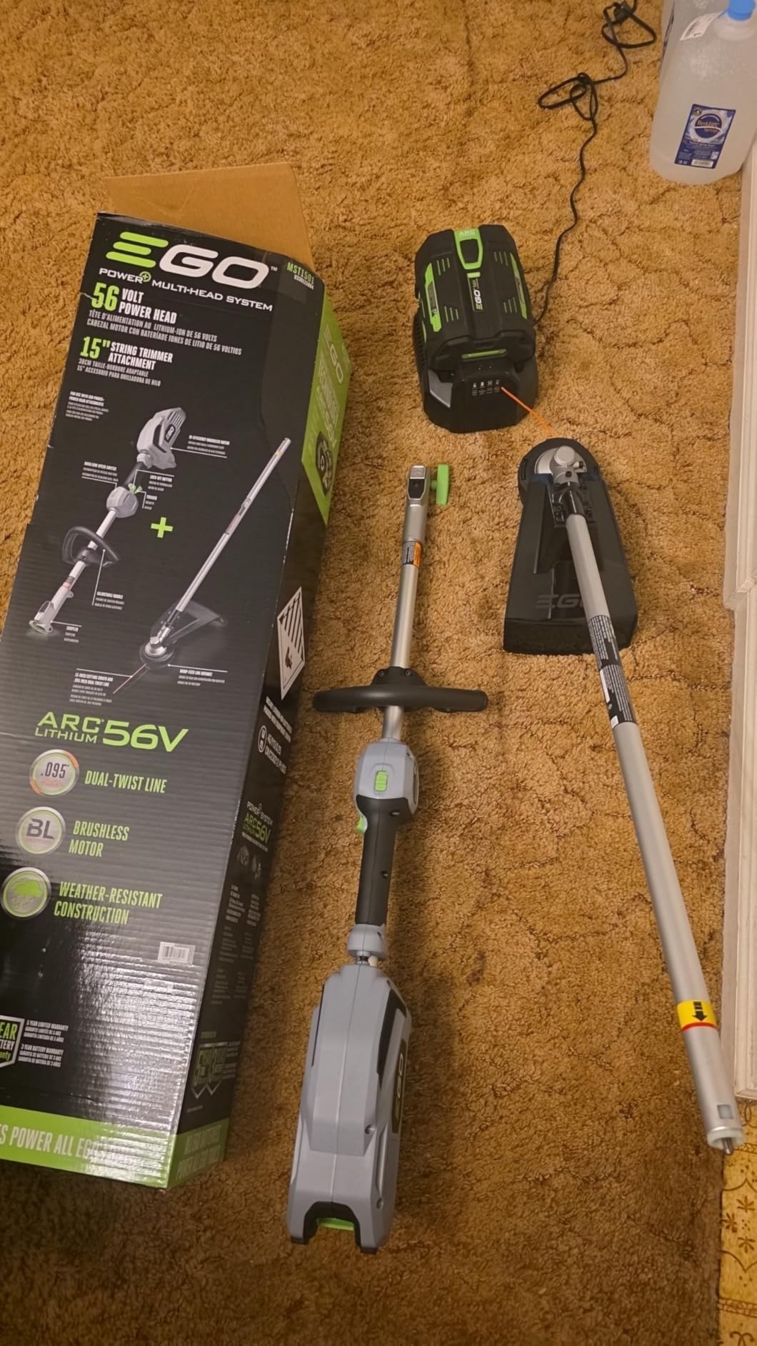 EGO MHC1603 Multi-Head Combo Kit 16-Inch 56-Volt Carbon Fiber String Trimmer with POWERLOAD & 8-Inch Carbon Fiber Edger Attachment & 56-Volt Power Head, 4.0Ah Battery and 320W Charger Included customer photo 1