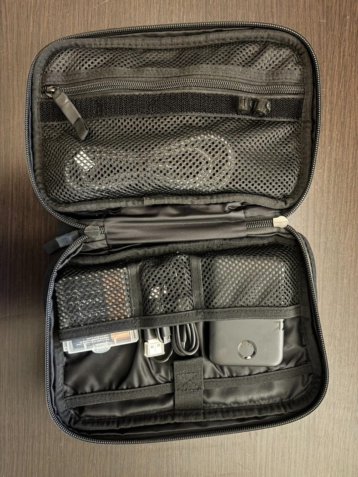 Pelican Electronic Organizer Travel Case w/Hidden AirTag Compartment - Black | Durable Tech Organizer Pouch - Portable Storage Bag w/Multiple Storage Mesh Pockets for Cables, Chargers, Power Bank & AirPods customer photo 2