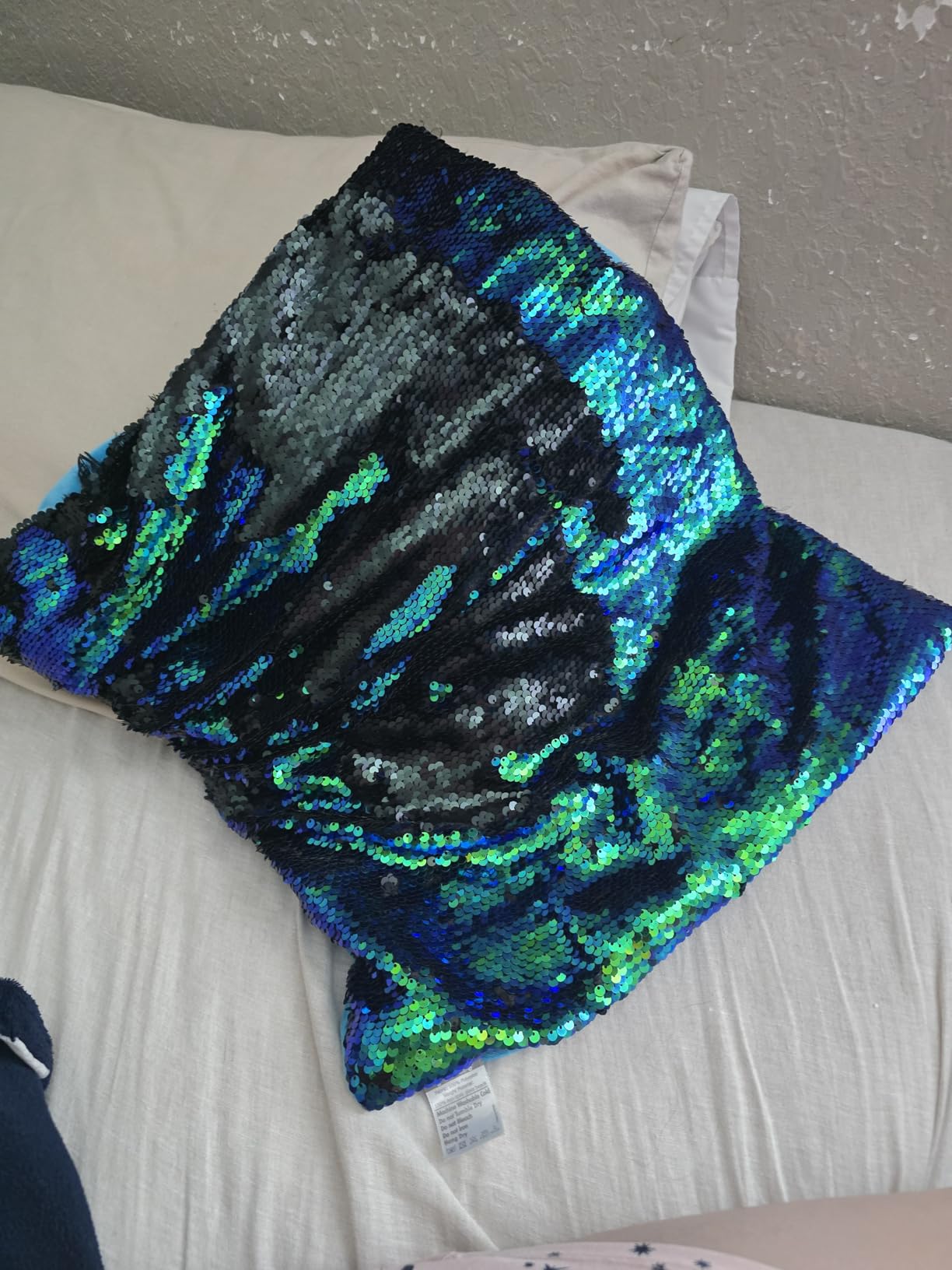 Weighted Lap Pad for Kids, 5 lb Sensory Blanket with Sequin Fabric | Combines Gentle Pressure with Engaging Tactile & Visual Sensory Play customer photo 1