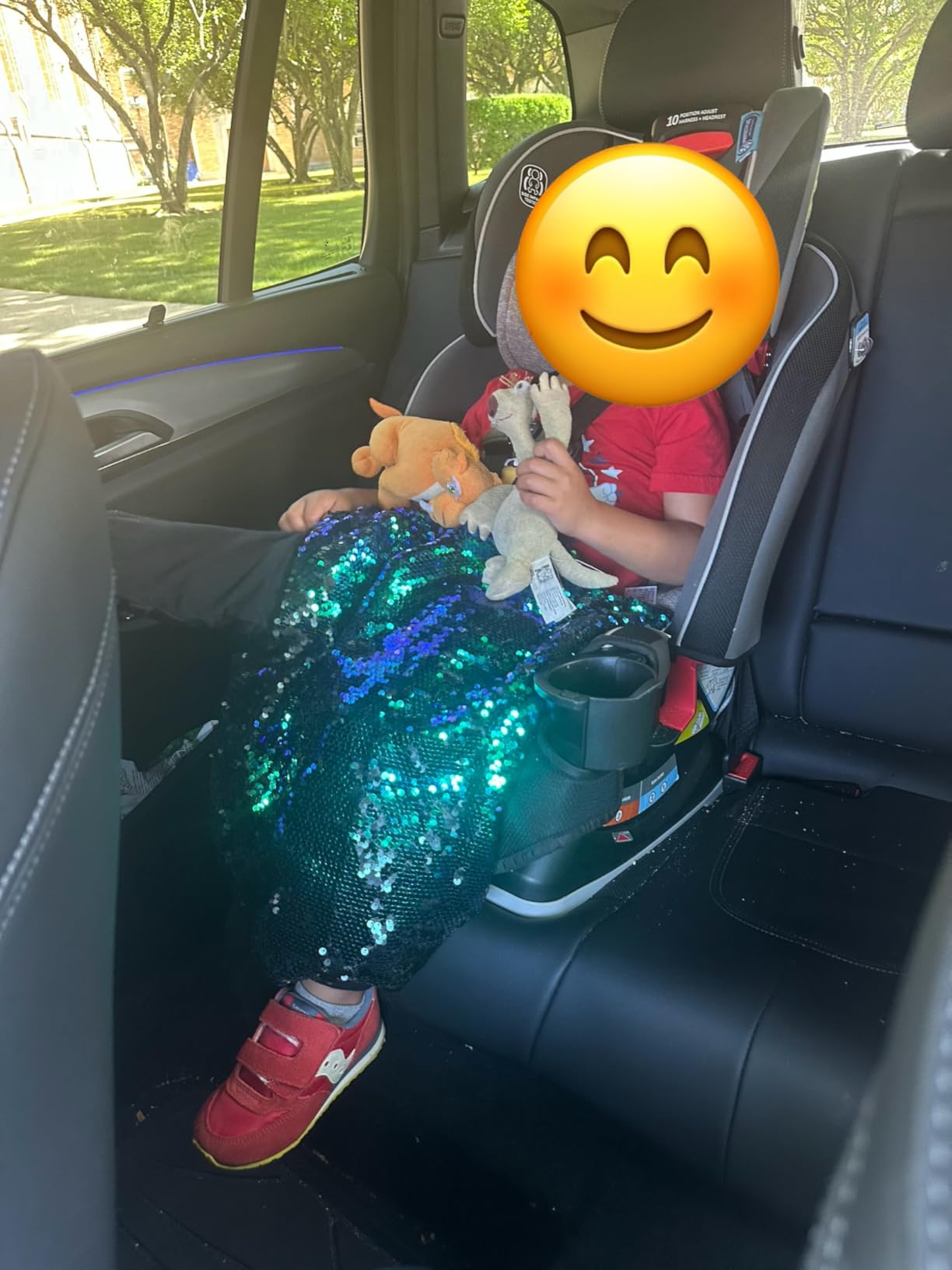 Weighted Lap Pad for Kids, 5 lb Sensory Blanket with Sequin Fabric | Combines Gentle Pressure with Engaging Tactile & Visual Sensory Play customer photo 2