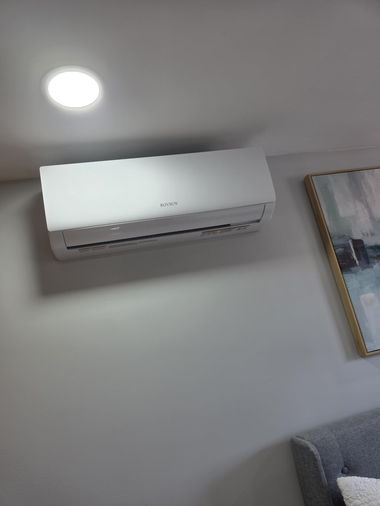 ROVSUN 3 Zone 28000 BTU (9K/9K/9K) Mini Split AC/Heating System, 20 SEER2 Tri Zone Ductless Wall Mounted Air Conditioner with Pre-Charged Condenser, Heat Pump & 25Ft Line Set, 208-230V customer photo 1