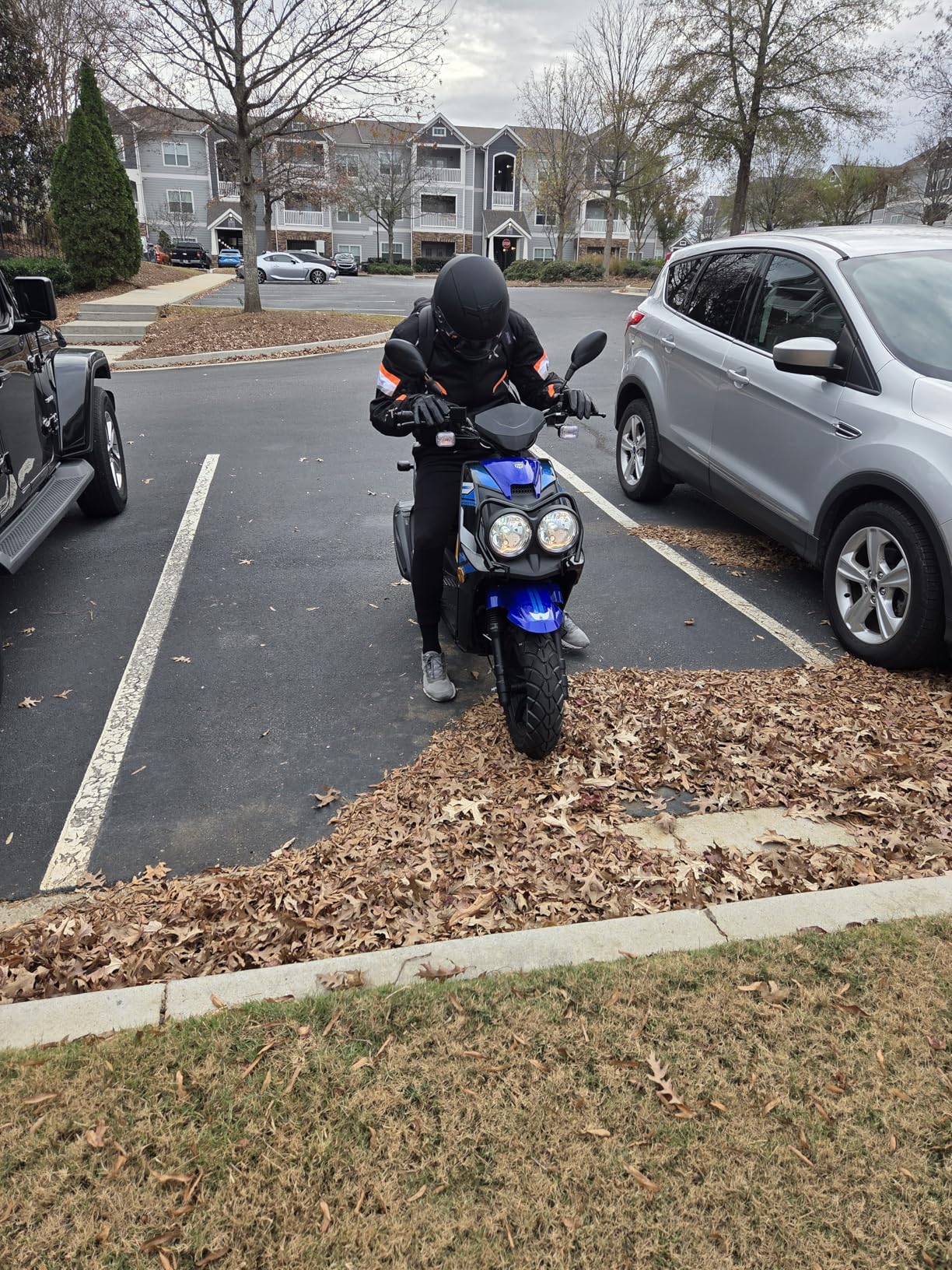 HHH Rocket 150 Moped Street Gas Scooter 150cc Motorcycle Automatic Adult Bike with 12 inch Aluminum Wheels (Black) customer photo 2