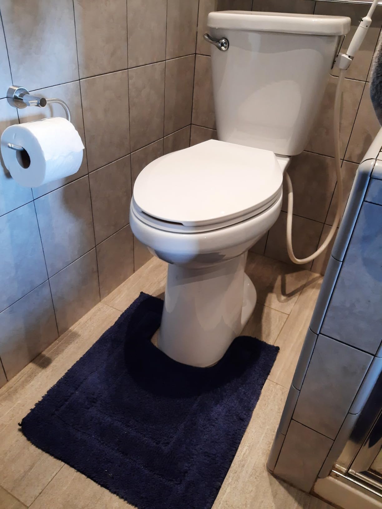 Simple Project 21 Inch High Tall Toilet for Seniors & Tall Person, 1.28GPF Elongated Comfort Seat, Extra Tall Toilet, 12 Inch Rough In customer photo 2