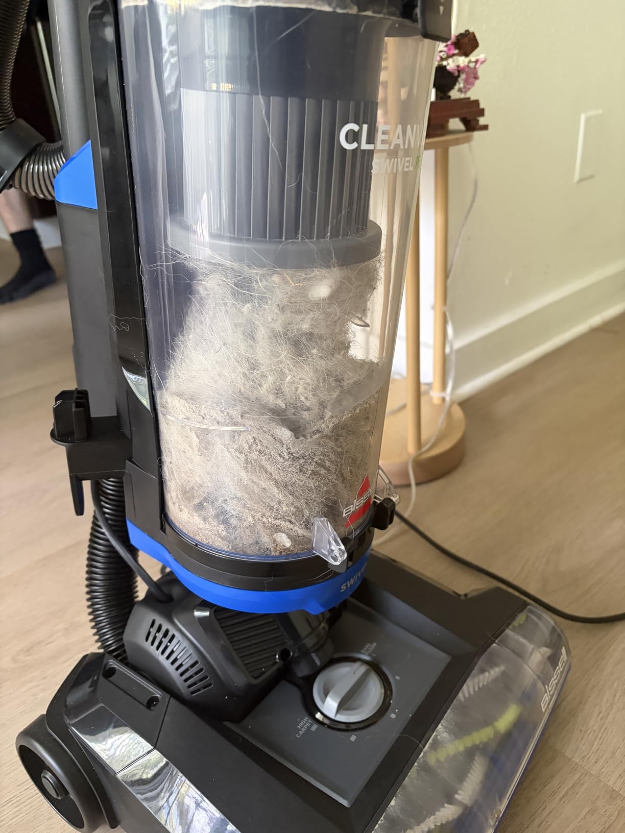 Bissell CleanView Swivel Vacuum, Triple Action Brush Roll, 3836 | Multi-cyclonic suction; extension wand; easy-empty dirt tank; swivel steering for maneuverability customer photo 1