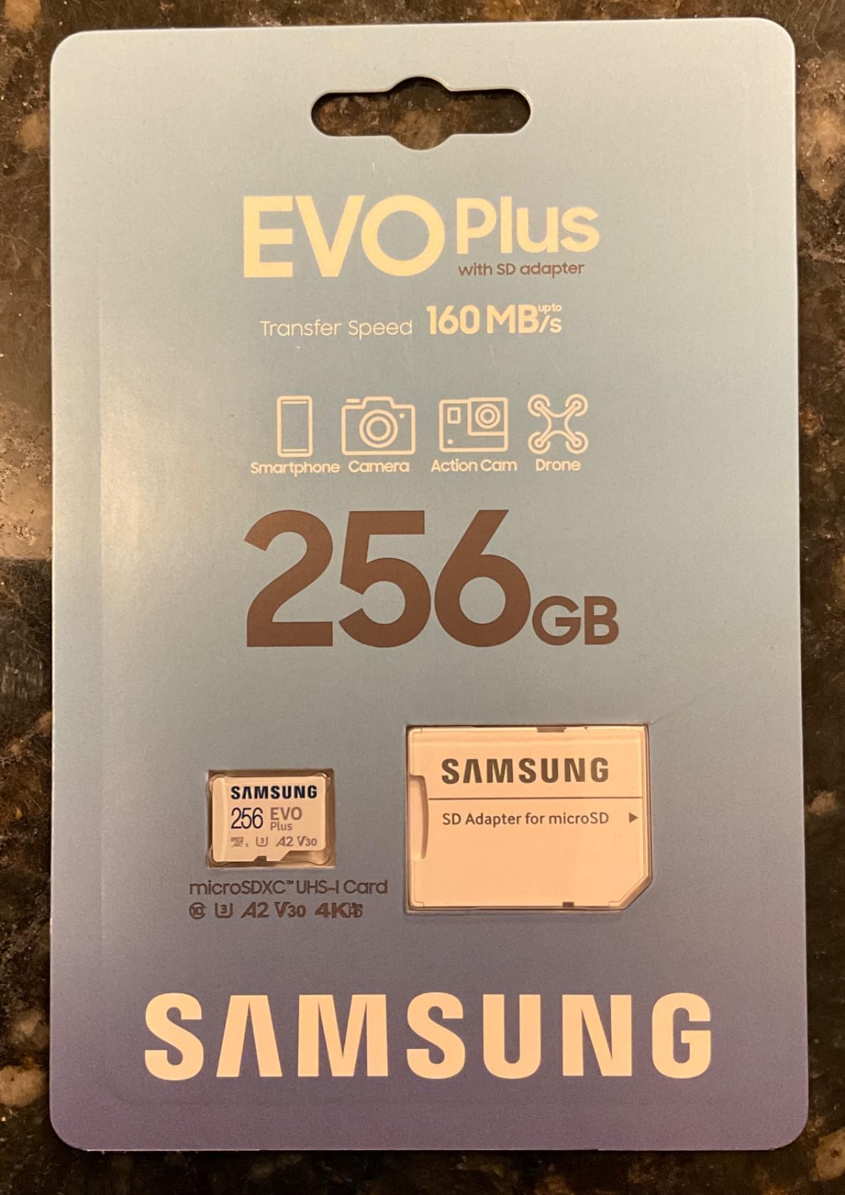 Samsung EVO Plus 512GB microSDXC Memory Card + SD Adaptor, Up to 160MB/s, UHS-I, U3, V10, A3 customer photo 2