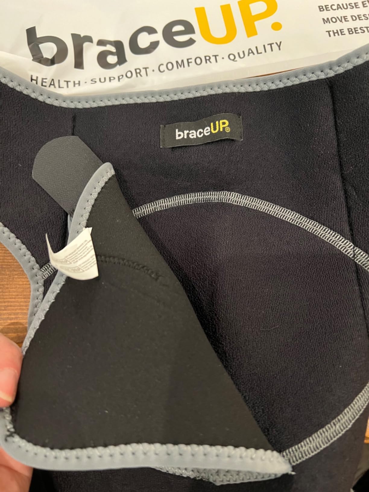 BraceUP Shoulder Brace with Adjustable Support and Ice Pad Pocket for Pain Relief, Rotator Cuff Recovery, and Injury Prevention - Ideal for Men and Women, One Size Fits Most customer photo 1