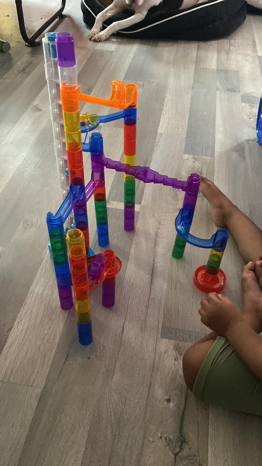 National Geographic Marble Run Building Set with Motorized Elevator | 20 Marbles, Perpetual Motion Machine, Marble Maze, Physics Learning, Storage Bag, STEM Toy, Creative Construction customer photo 1