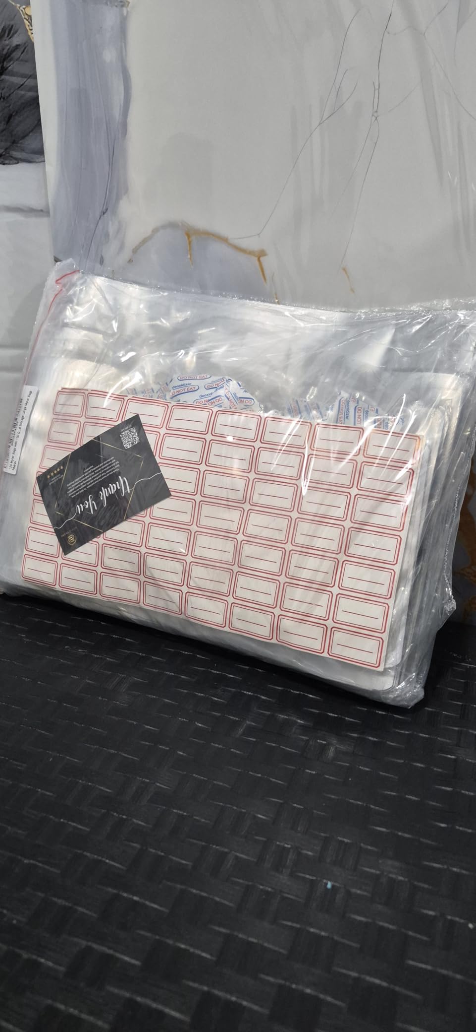 120 Mylar Bags with 150 Oxygen Absorbers-168 Labels & Stand-Up Reusable | 4 Sizes Airtight Smell Proof Resealable with 15 Clips-11 MIL Thick for Food Storage customer photo 2