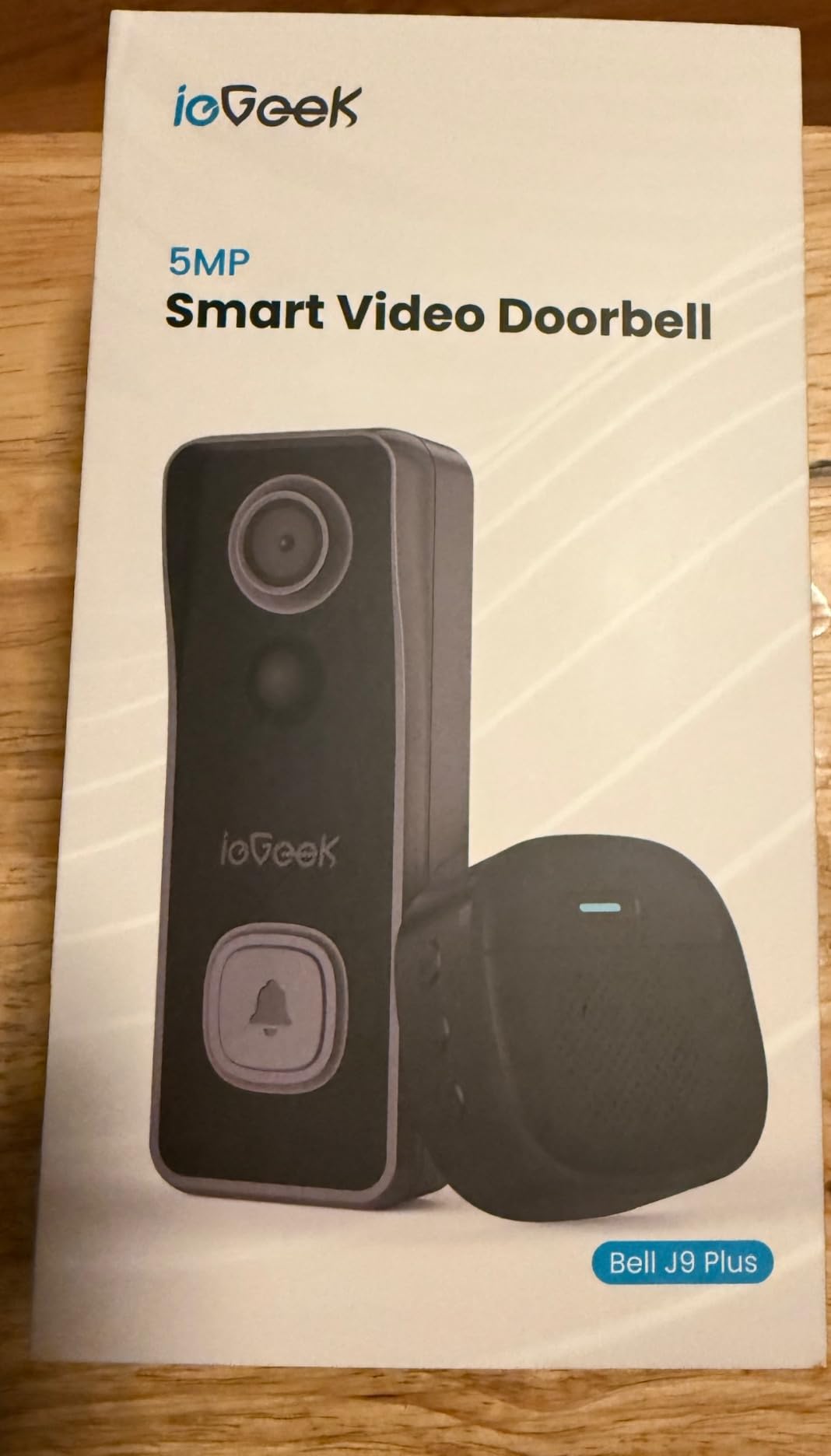 ieGeek Doorbell Camera Wireless No Subscription, 2K 3MP HD View PIR Motion Detection, Wireless Video Doorbell with Chime 2-Way Talk, Only Supports 2.4GHz WiFi, Local & Cloud Storage, White customer photo 1