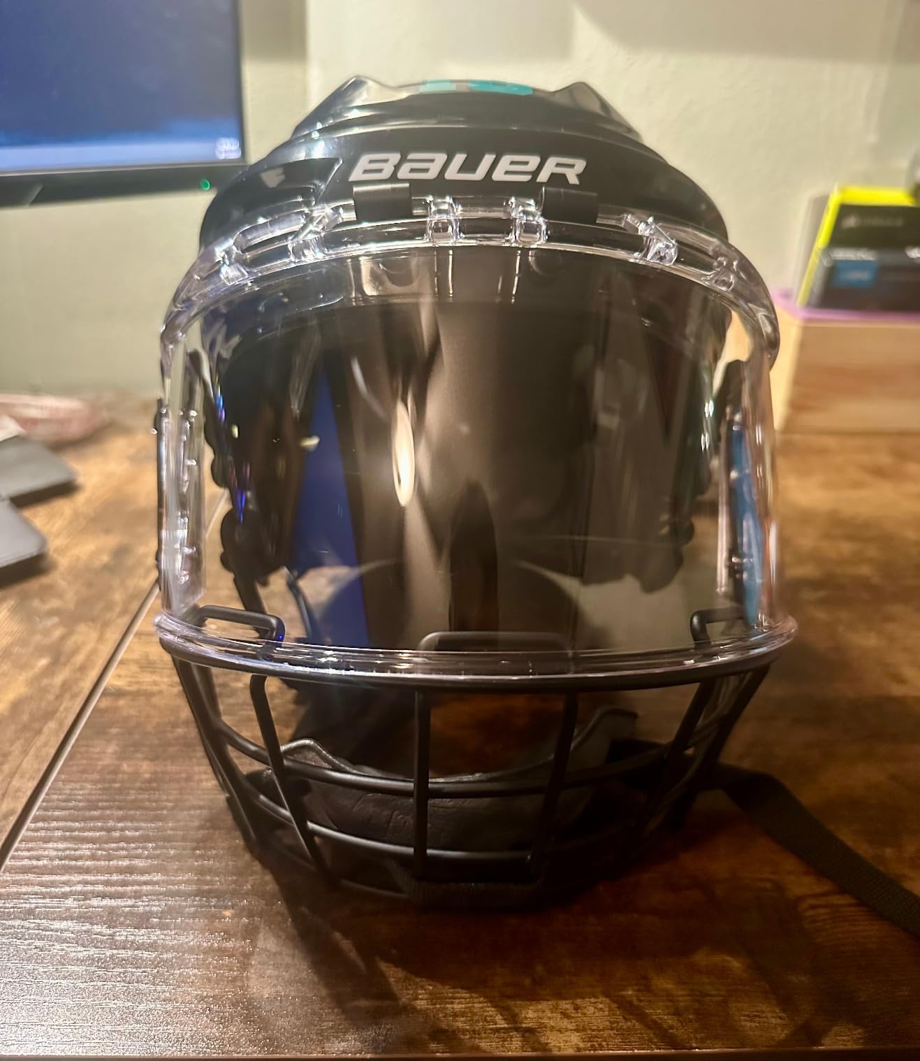 VPRO Ice Hockey Helmet Face Mask Cage Visor Shield Combo customer photo 1
