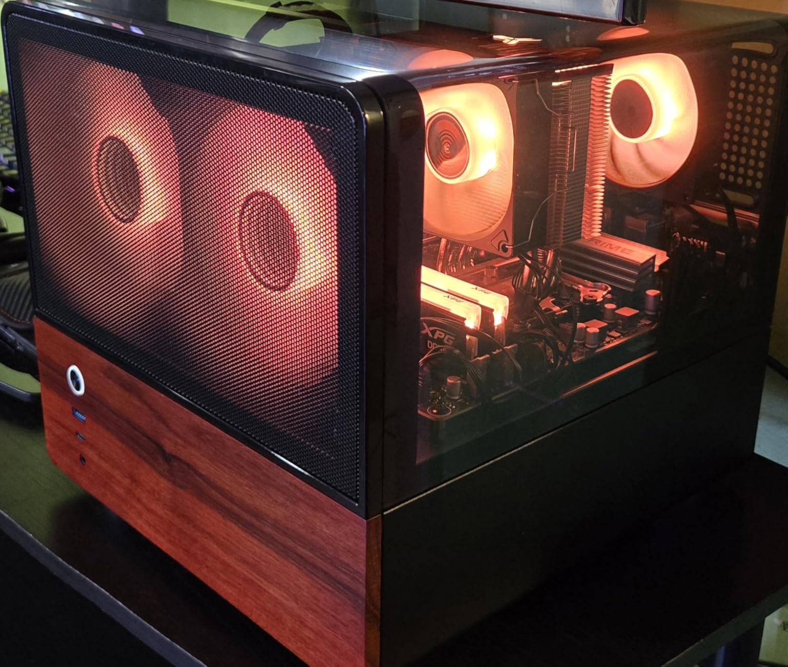 JONSBO CR1400 EVO CPU Cooler, ARGB Mute Series Air Cooling, CPU Fan Height 130mm, 92mm Fan Mini CPU Cooler, 4 Copper Heat Pipes Air Heatsink Tower Radiator, for AM5/AM4/Intel LGA1700/1851, Black customer photo 1