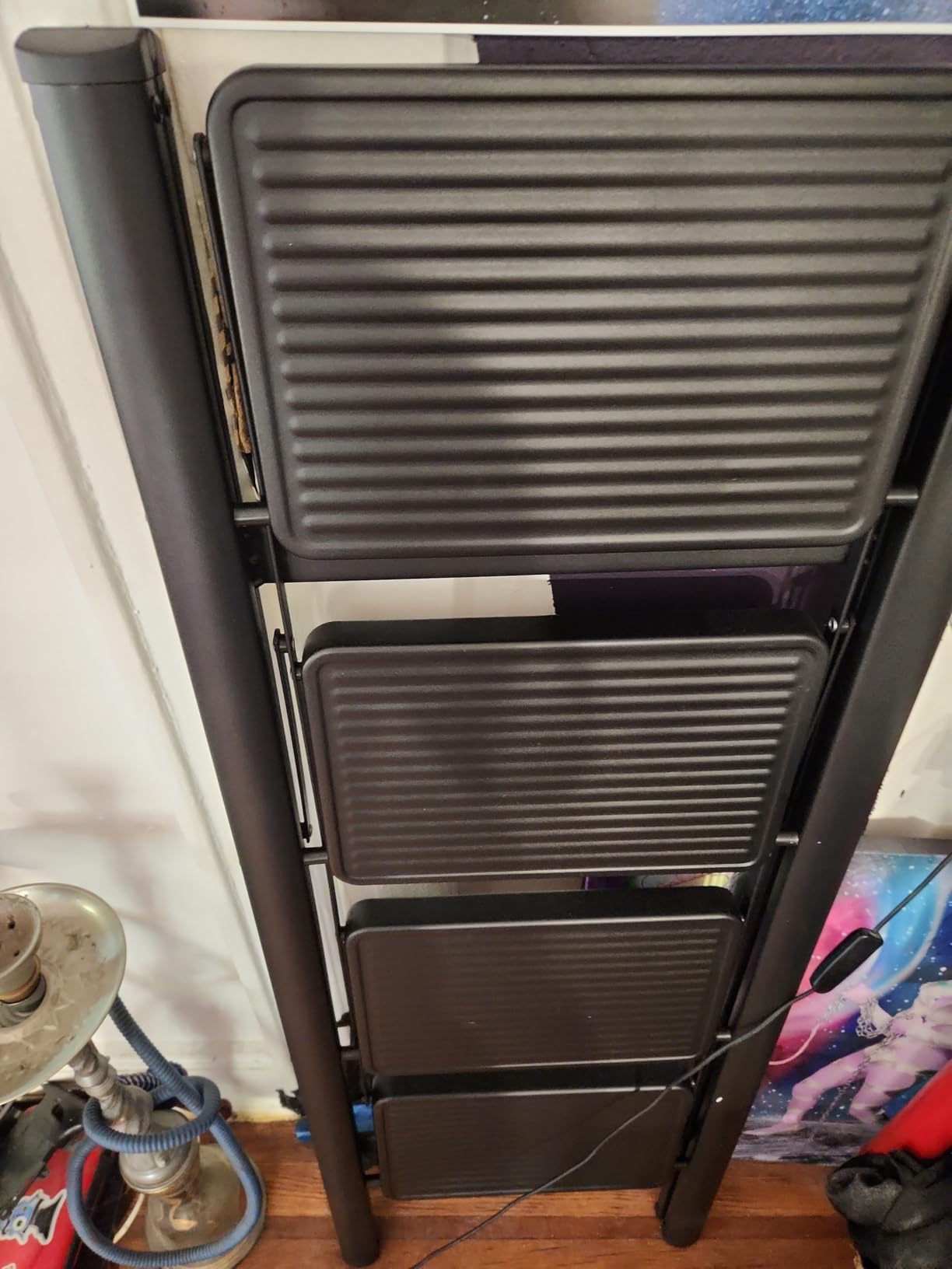 5-Step Folding Ladder for Home Use, Heavy-Duty Step Ladder with Anti-Slip Wide Steps, Portable Foldable Ladder customer photo 1
