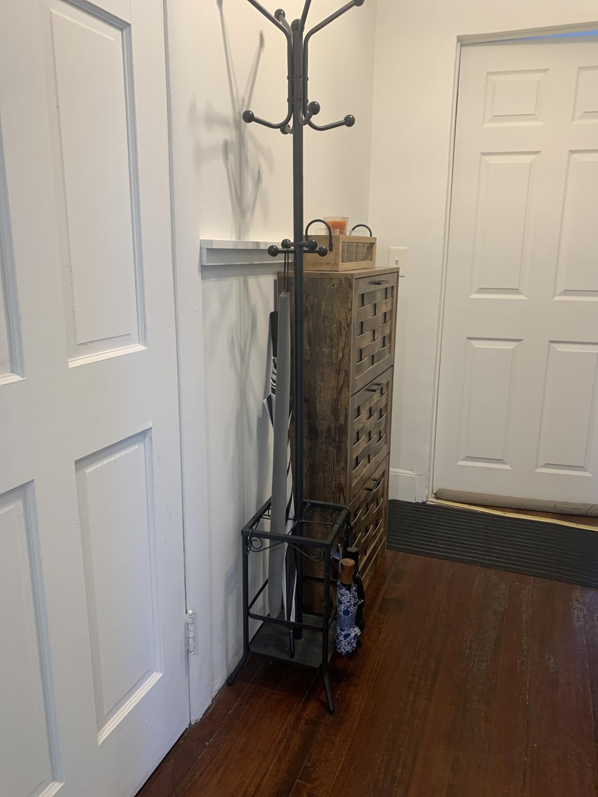 Hoctieon Coat Rack Freestanding, Coat Tree with Umbrella Holder | Metal Coat Rack Stand with 12 Hooks, Standing Coat Hanger Stand, Umbrella Stand for Entryway, Hat Rack Stand for Home Office customer photo 1